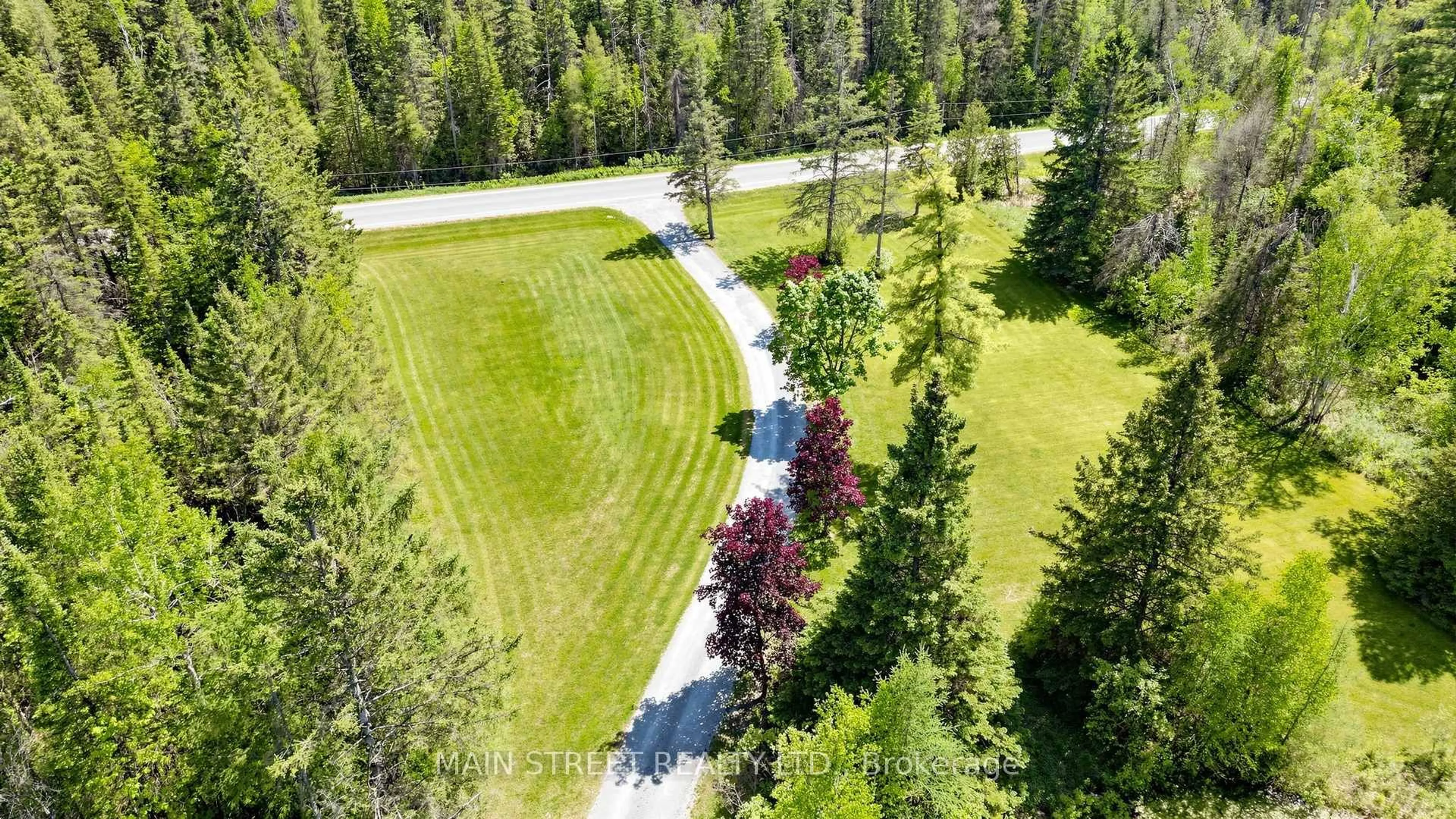 A pic from outside/outdoor area/front of a property/back of a property/a pic from drone, forest/trees view for S355 Concession 2 Rd, Brock Ontario L0C 1H0