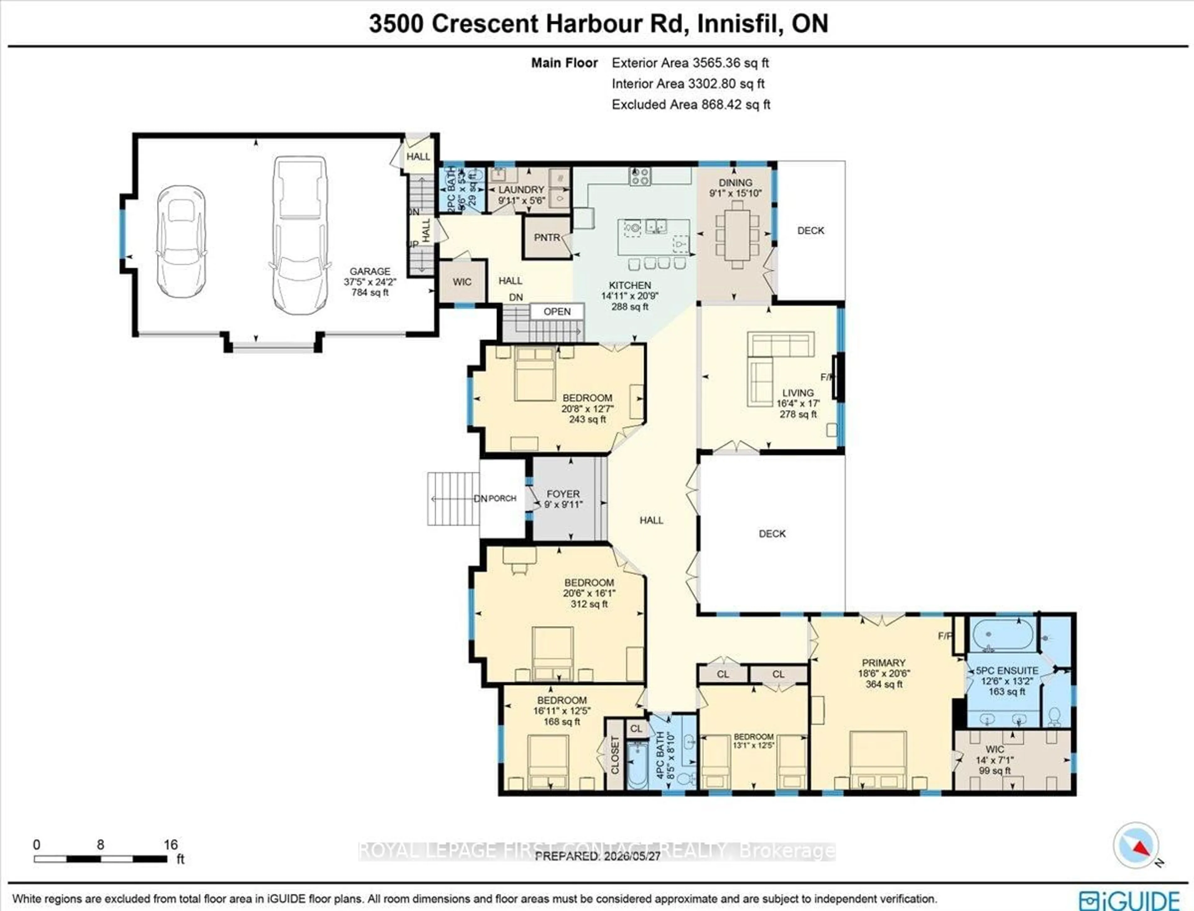 Floor plan for 3500 Crescent Harbour Rd, Innisfil Ontario L9S 2Y8