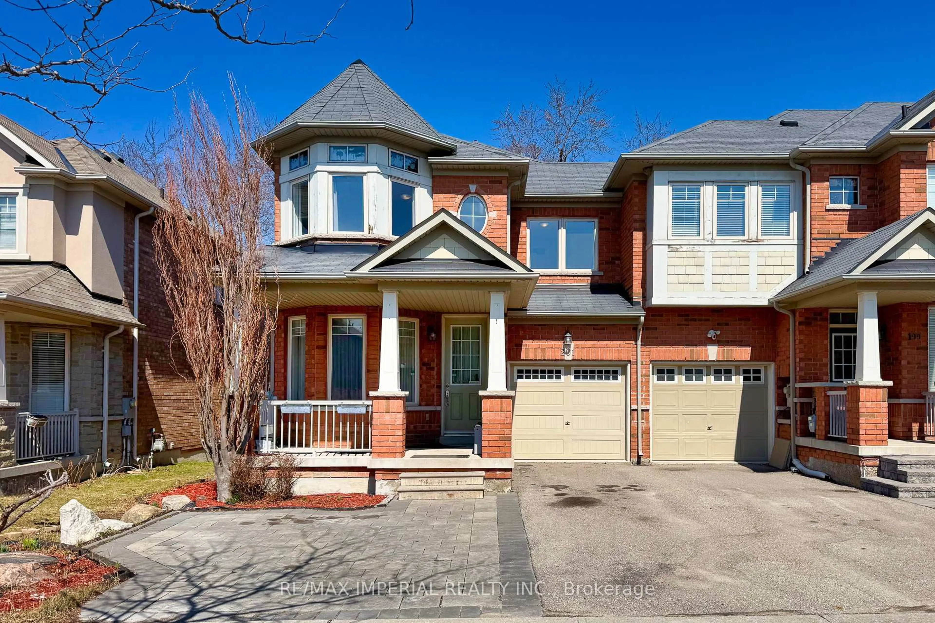 Home with brick exterior material, street for 201 Shirrick Dr, Richmond Hill Ontario L4E 4Y4