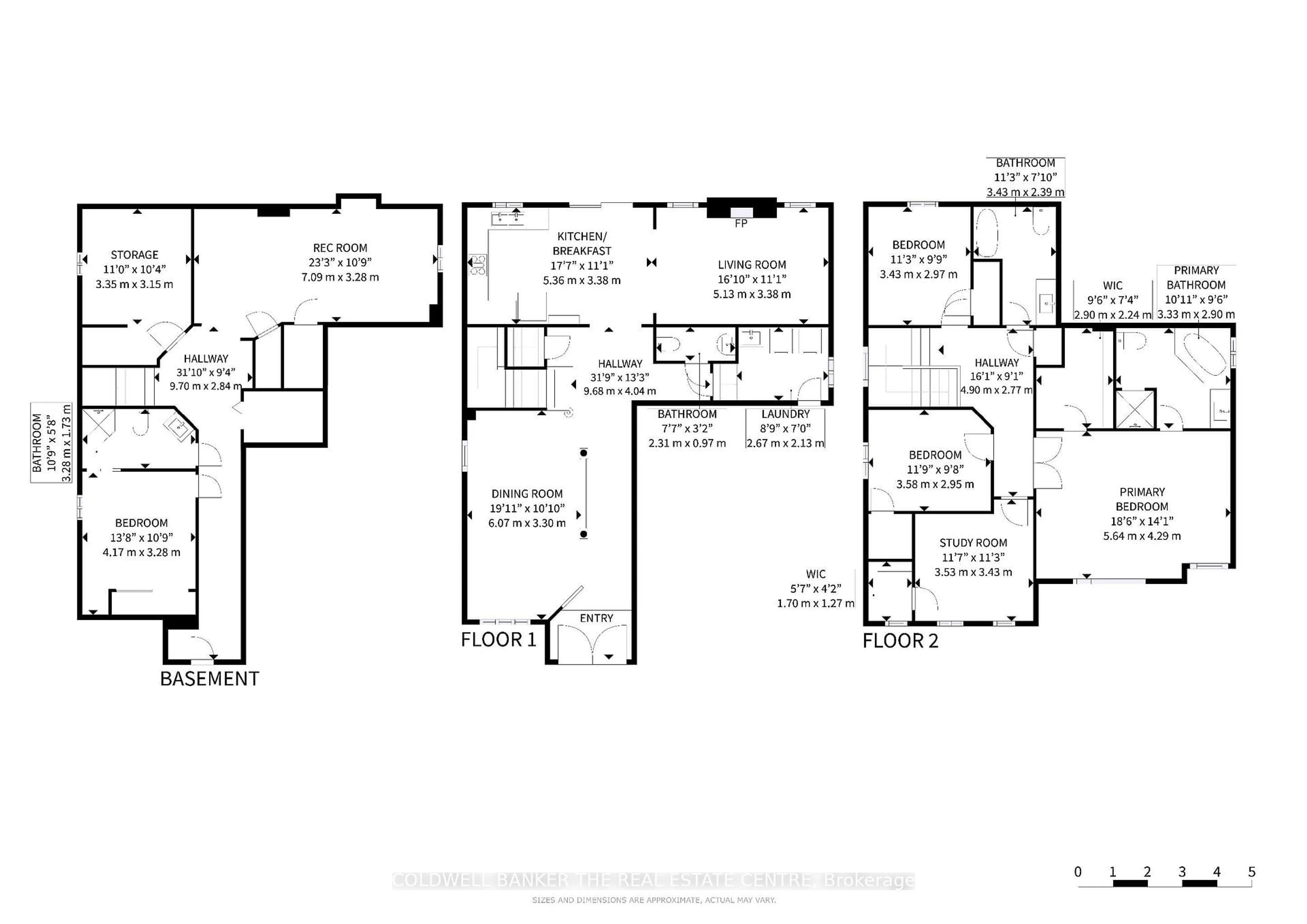 Floor plan for 352 Coachwhip Tr, Newmarket Ontario L3X 2R6