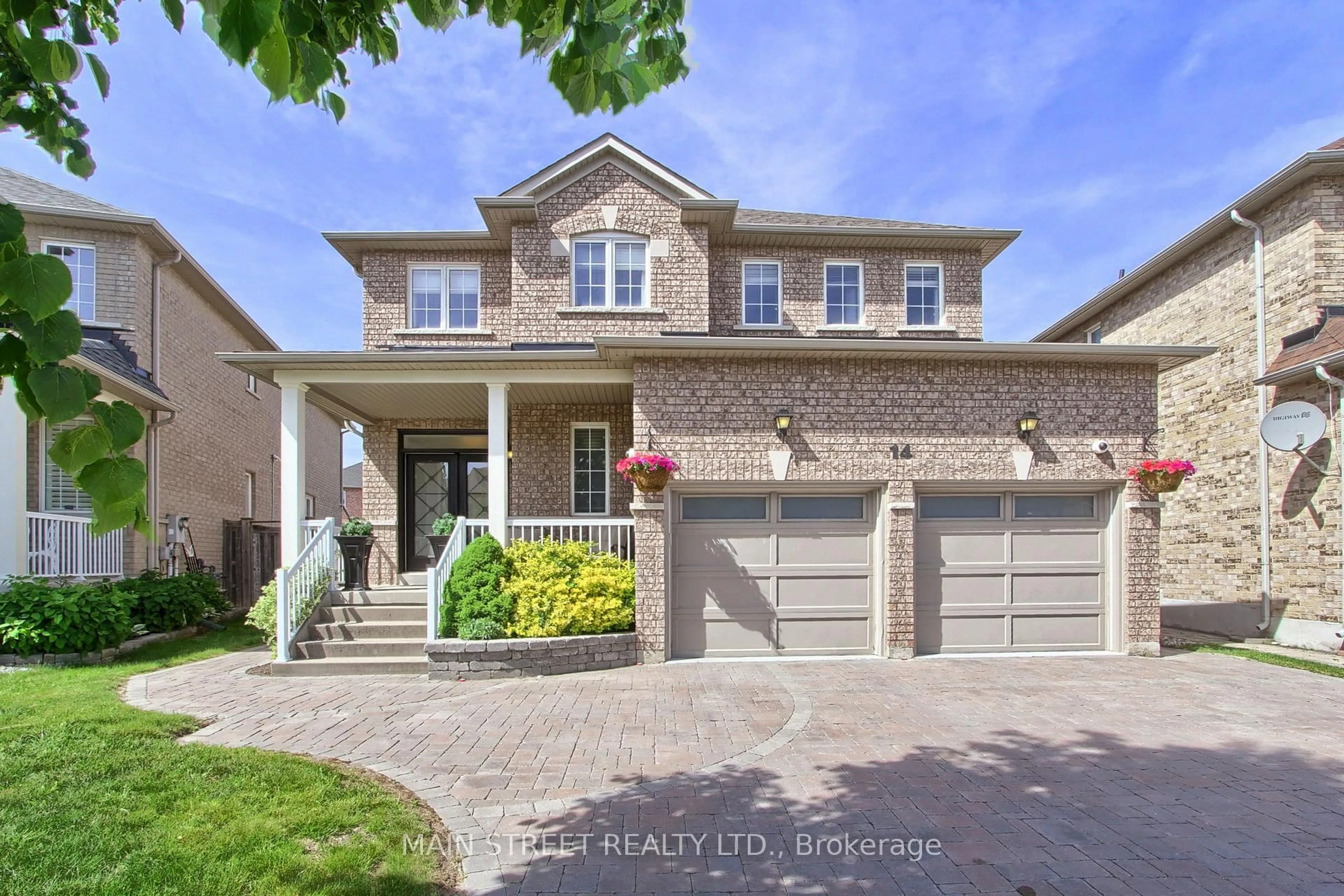 Home with brick exterior material, street for 14 Reginald Lamb Cres, Markham Ontario L6B 0B5