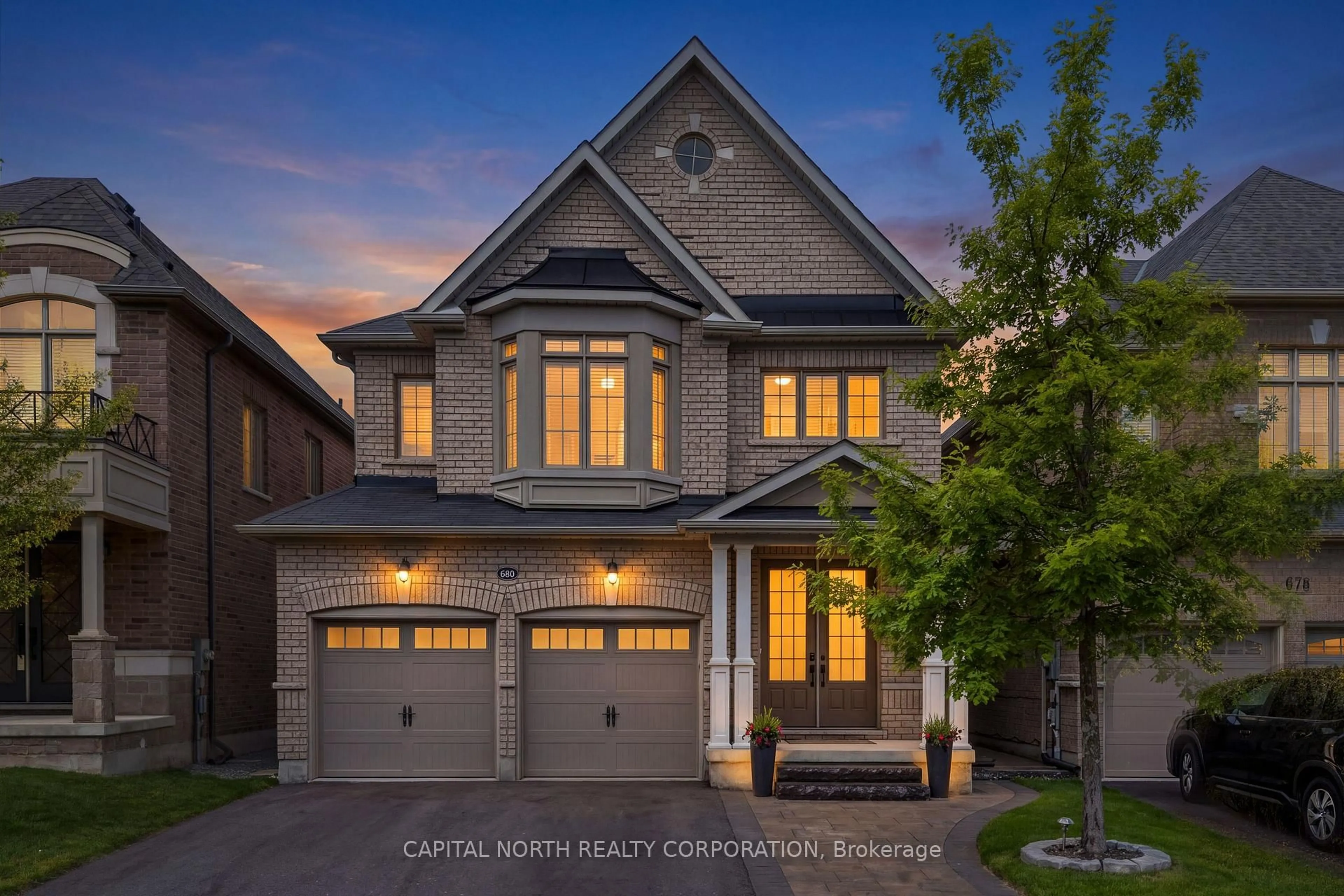 Home with brick exterior material, street for 680 McGregor Farm Tr, Newmarket Ontario L3X 0H3