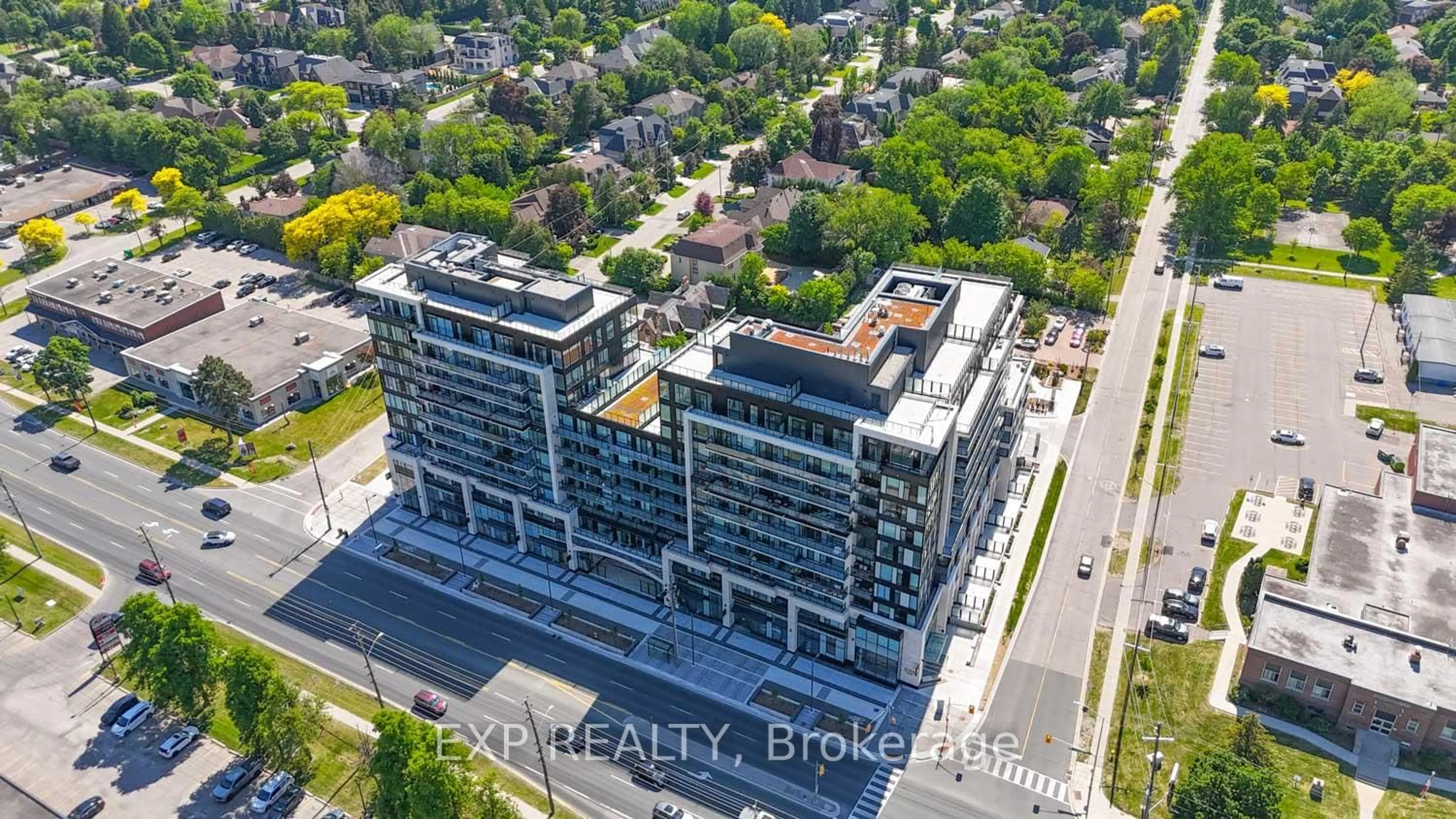 A pic from outside/outdoor area/front of a property/back of a property/a pic from drone, building for 8188 Yonge St #401, Vaughan Ontario L4J 0M2