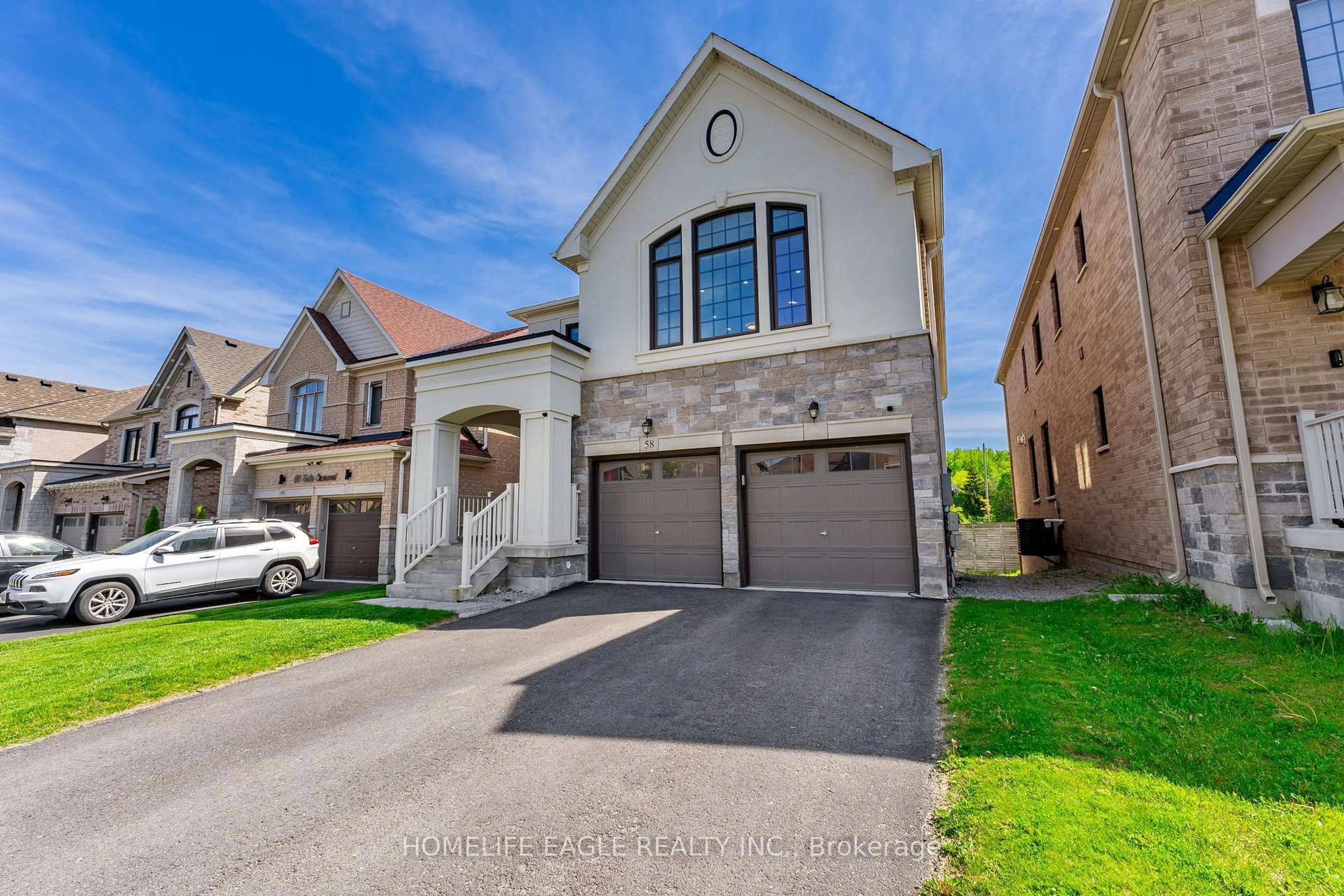 Home with brick exterior material, street for 58 Tesla Cres, East Gwillimbury Ontario L9N 0T3
