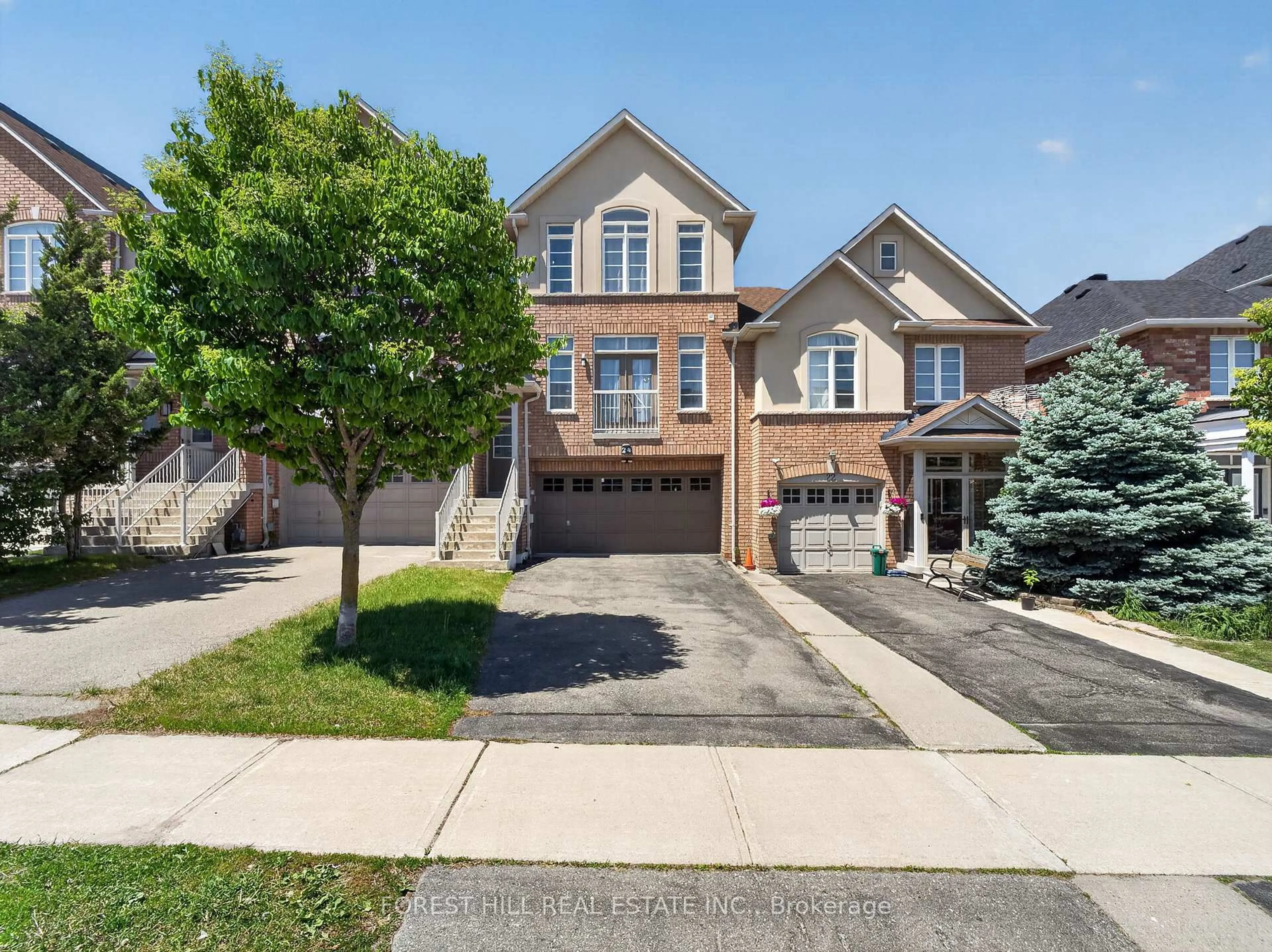 Home with brick exterior material, street for 24 Mintwood Rd, Vaughan Ontario L4J 9C3