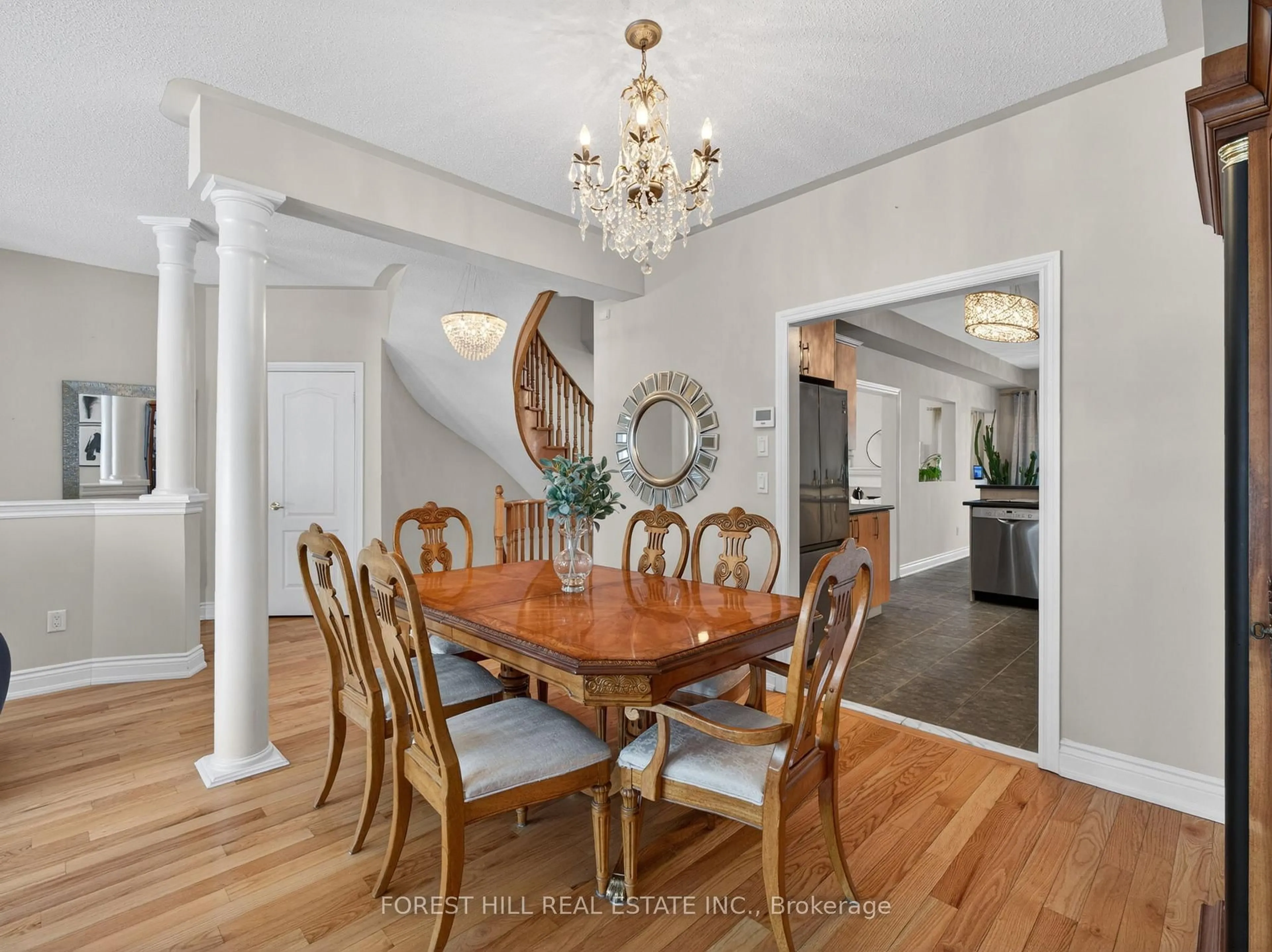 Dining room, wood/laminate floor for 24 Mintwood Rd, Vaughan Ontario L4J 9C3