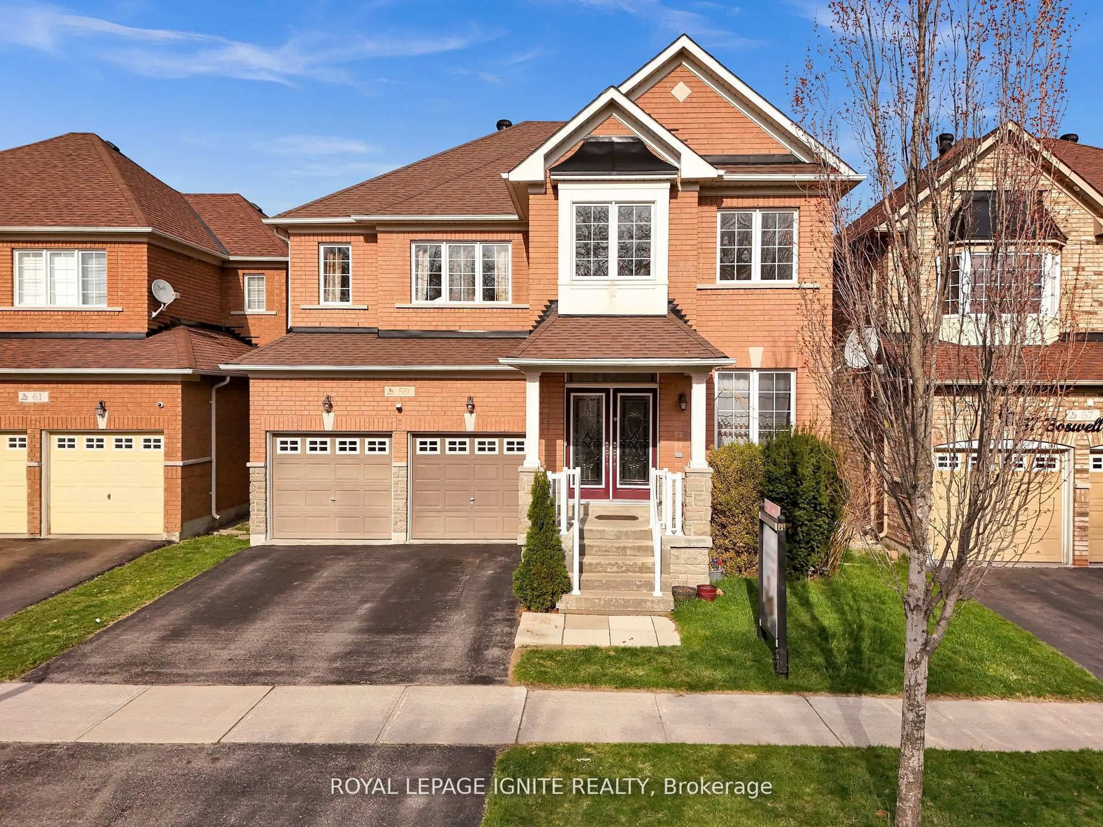 Home with brick exterior material, street for 59 Boswell Rd, Markham Ontario L6B 0G3