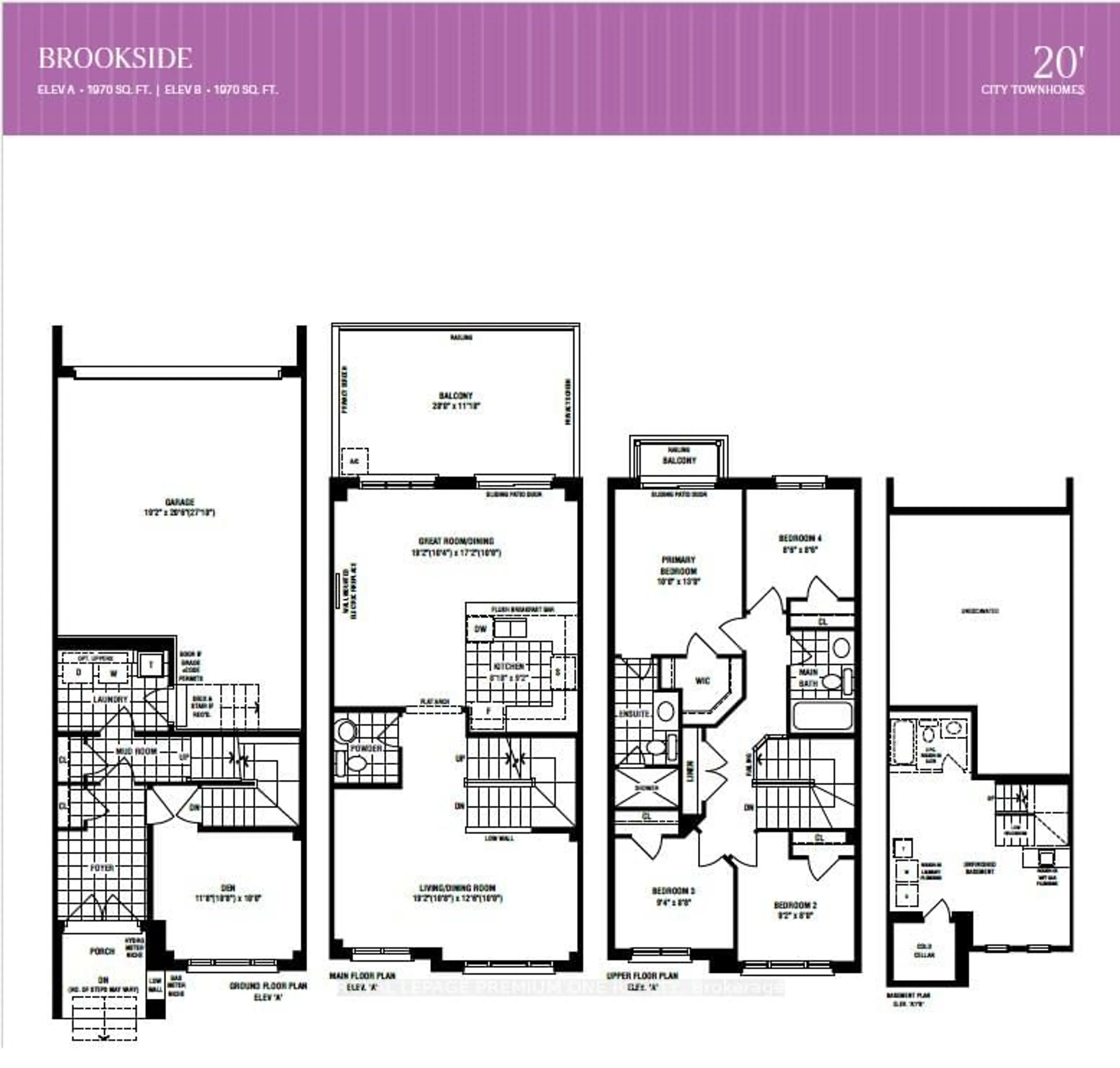 Floor plan for 143 VINE CLIFF Rd, Markham Ontario L6C 3T3