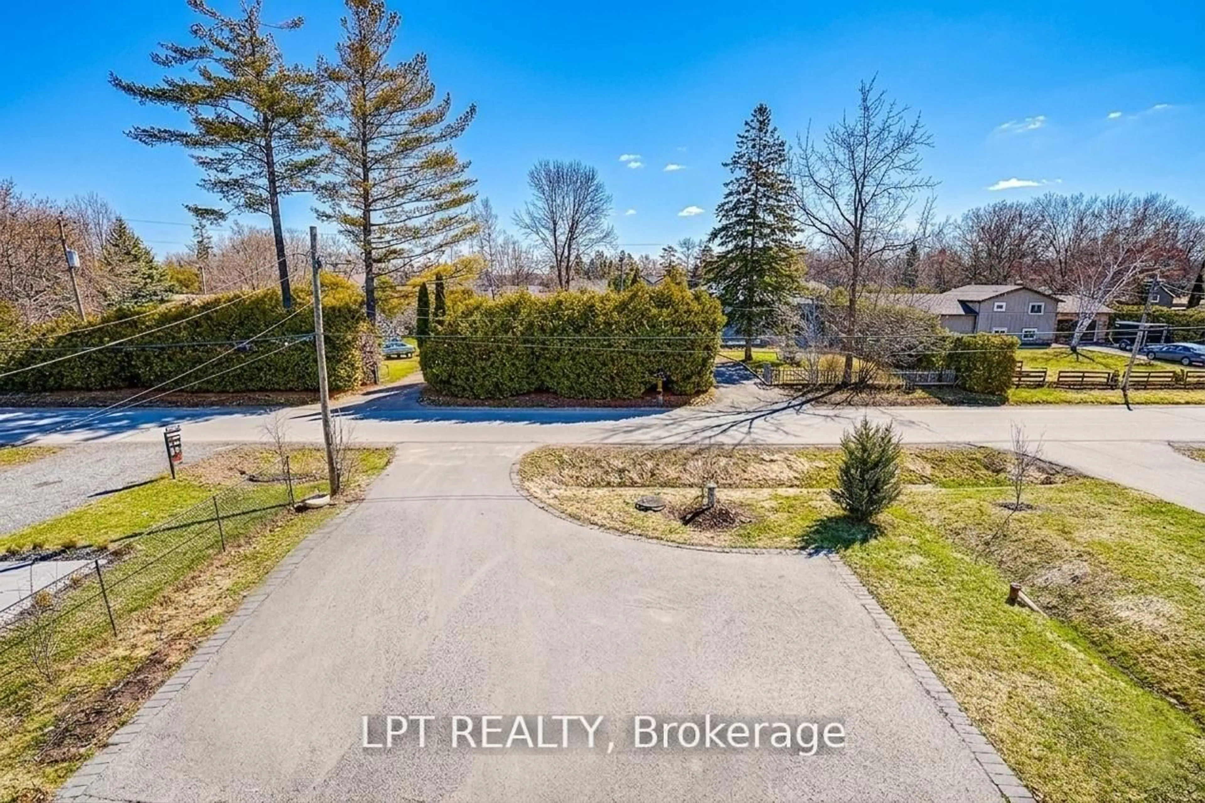 A pic from outside/outdoor area/front of a property/back of a property/a pic from drone, water/lake/river/ocean view for 774 Churchill Lane, Georgina Ontario L0E 1S0