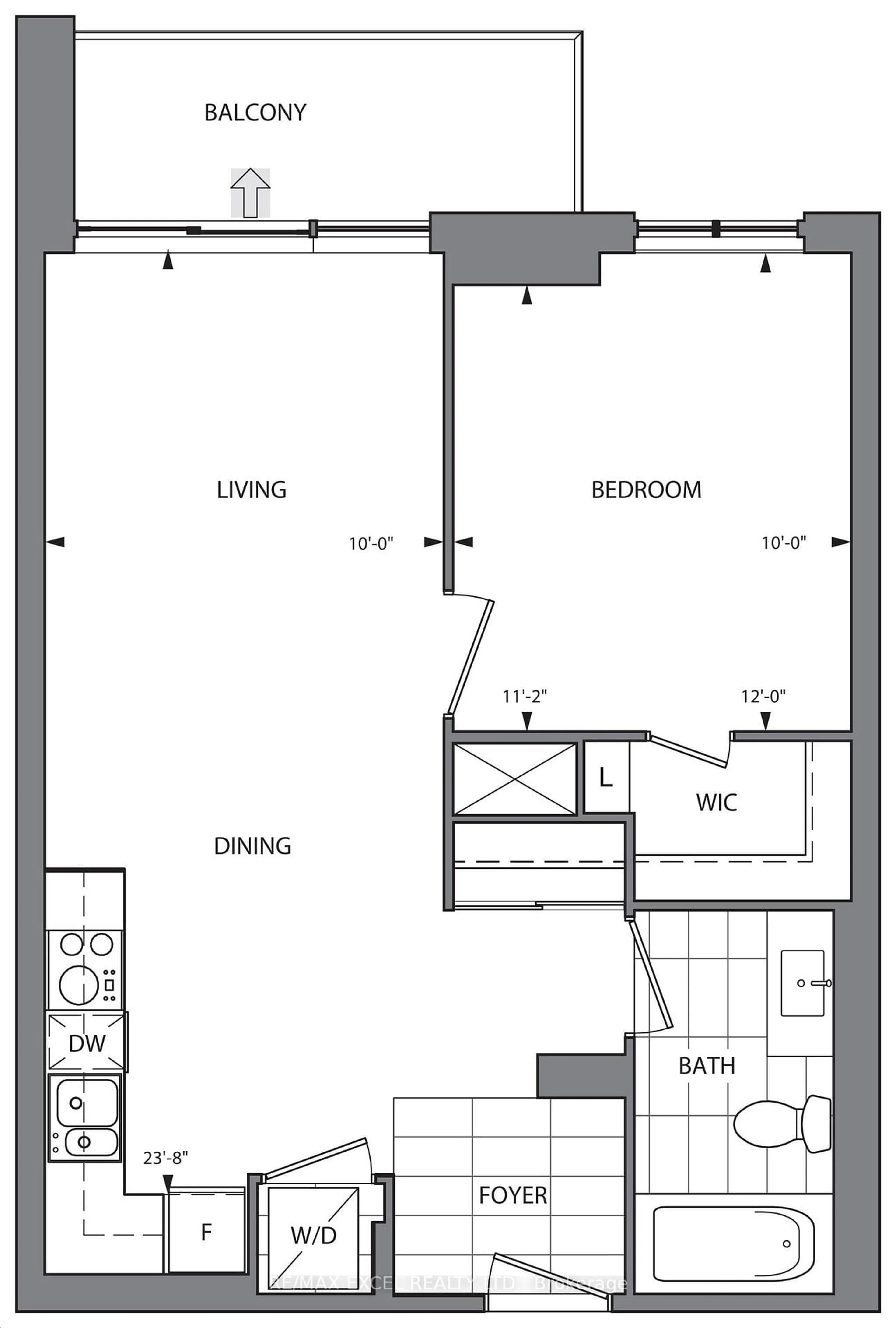 Floor plan for 18 Uptown Dr #703, Markham Ontario L3R 5M5