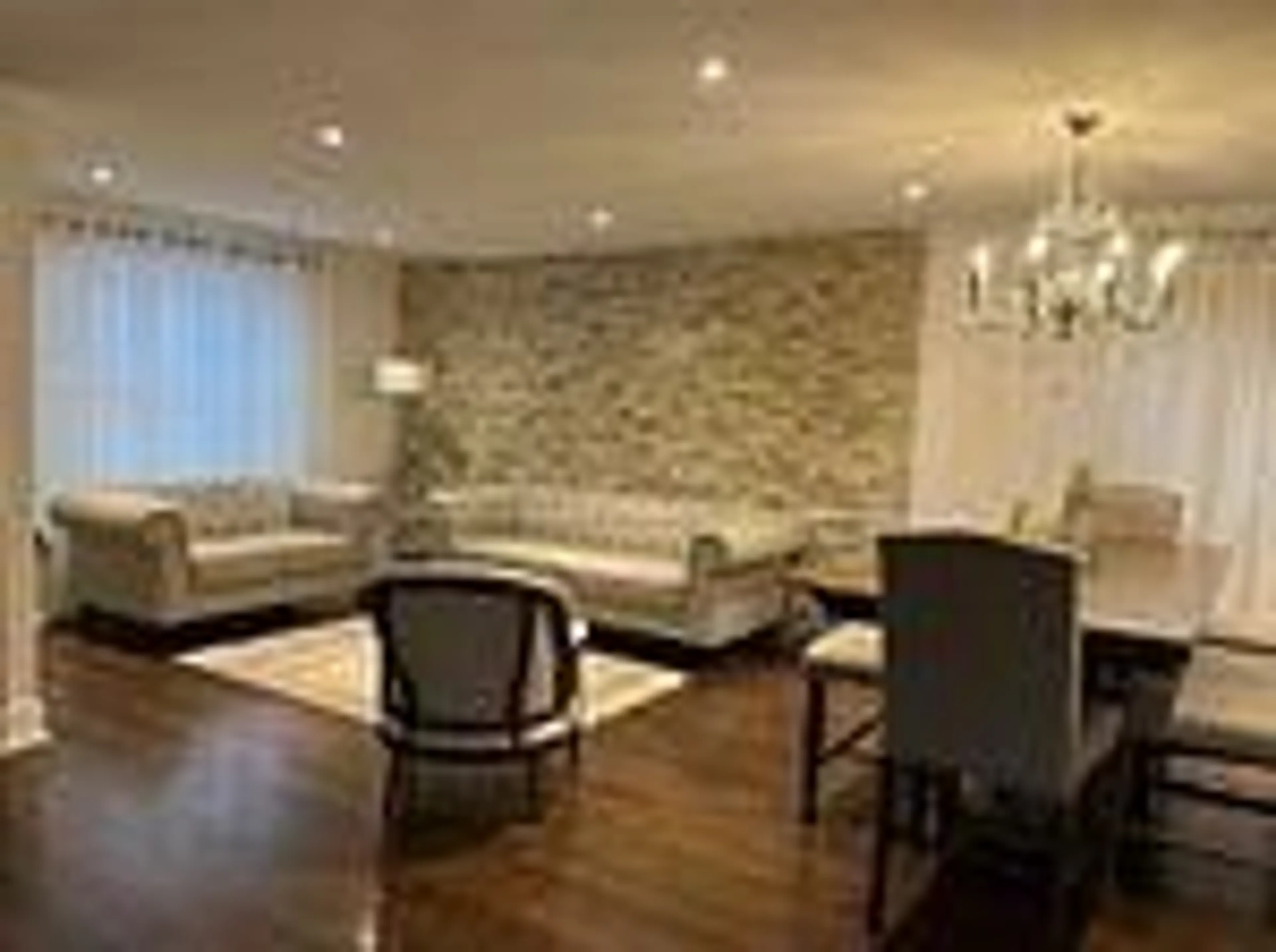 Living room with furniture, wood/laminate floor for 230 Sheffield St, Newmarket Ontario L3Y 5X6