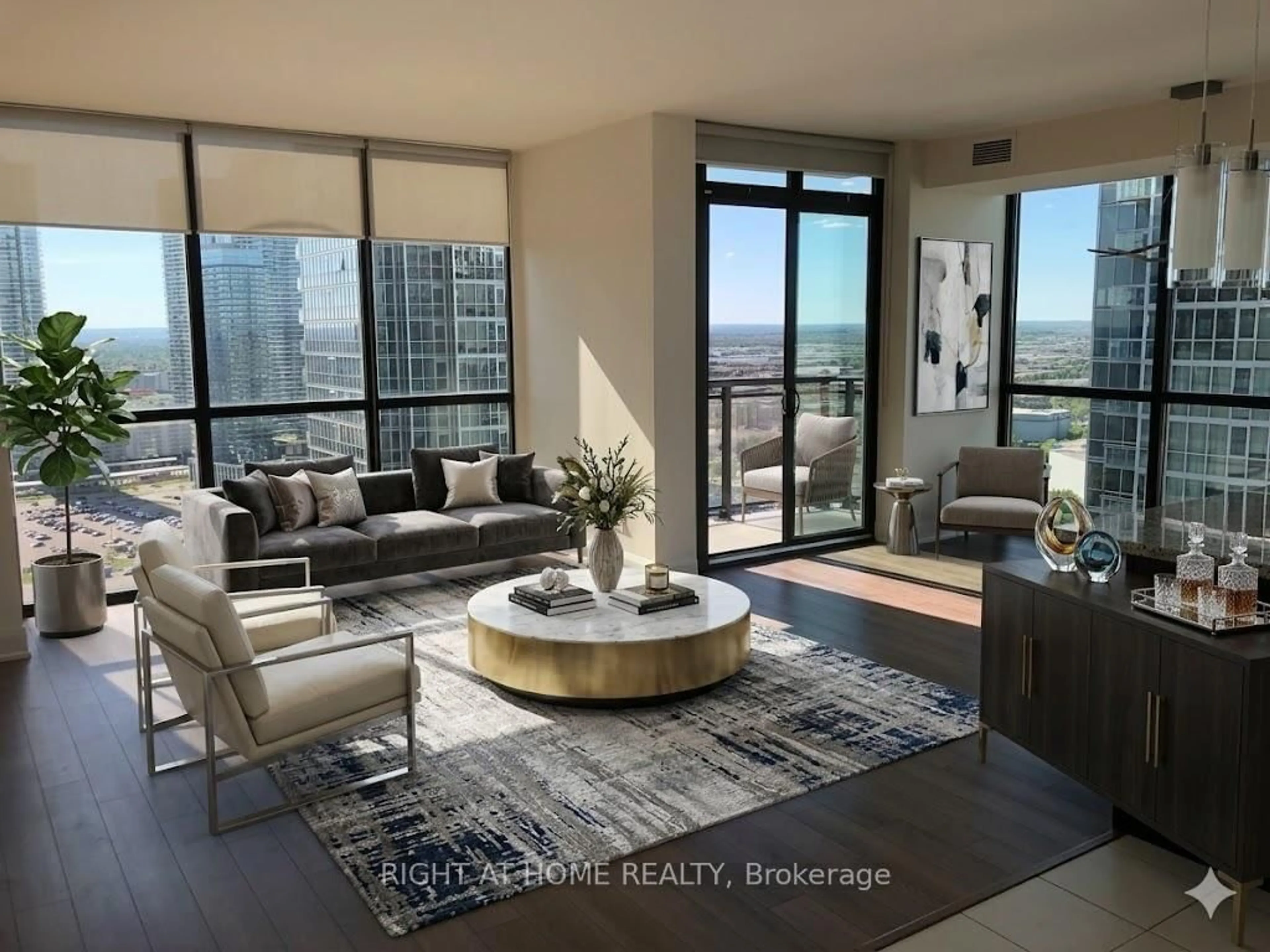 Living room with furniture, unknown for 2900 Highway 7 Rd #2606, Vaughan Ontario L4K 0G3