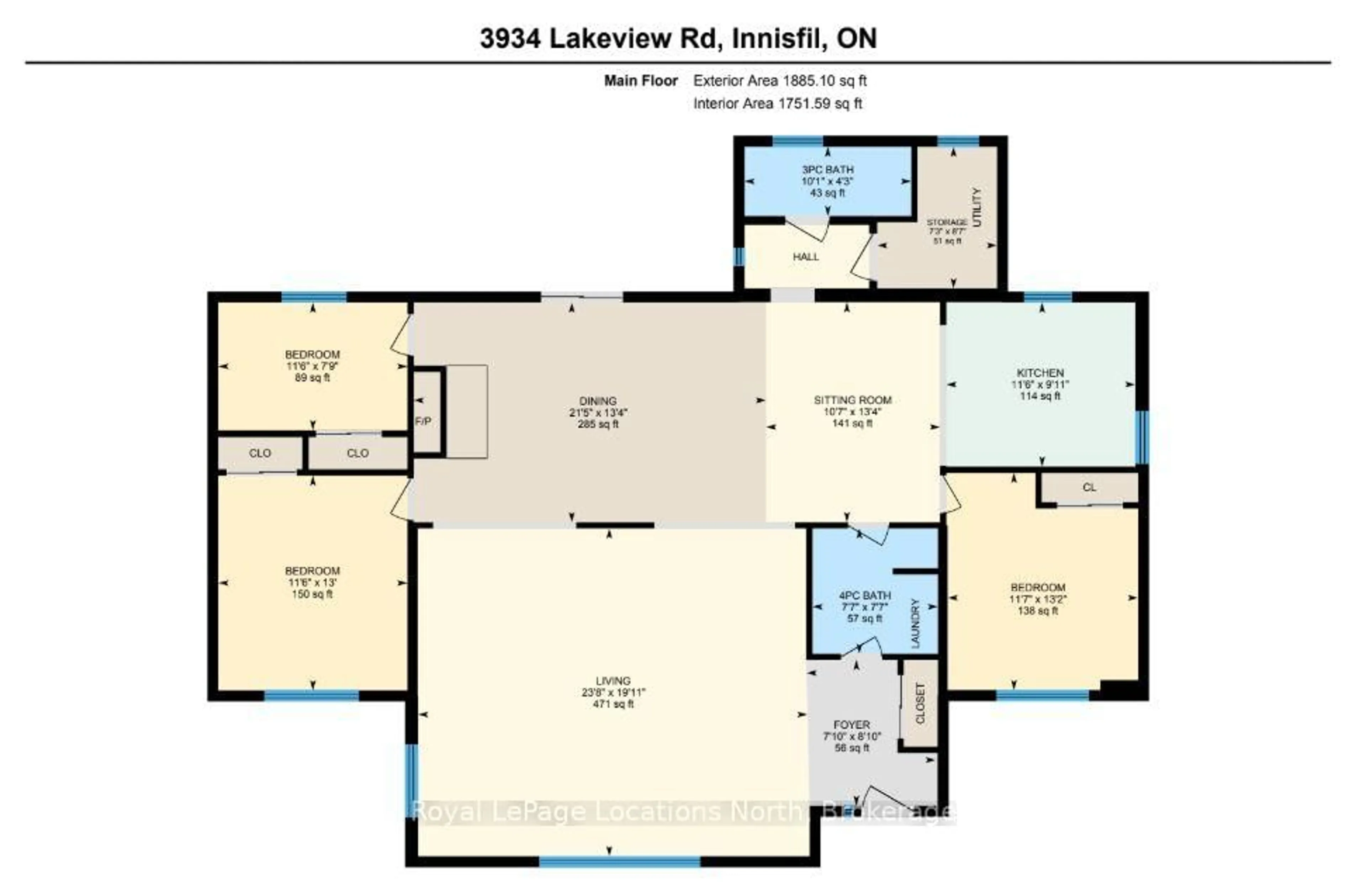 Floor plan for 3934 Lakeview Rd, Innisfil Ontario L9S 2V5