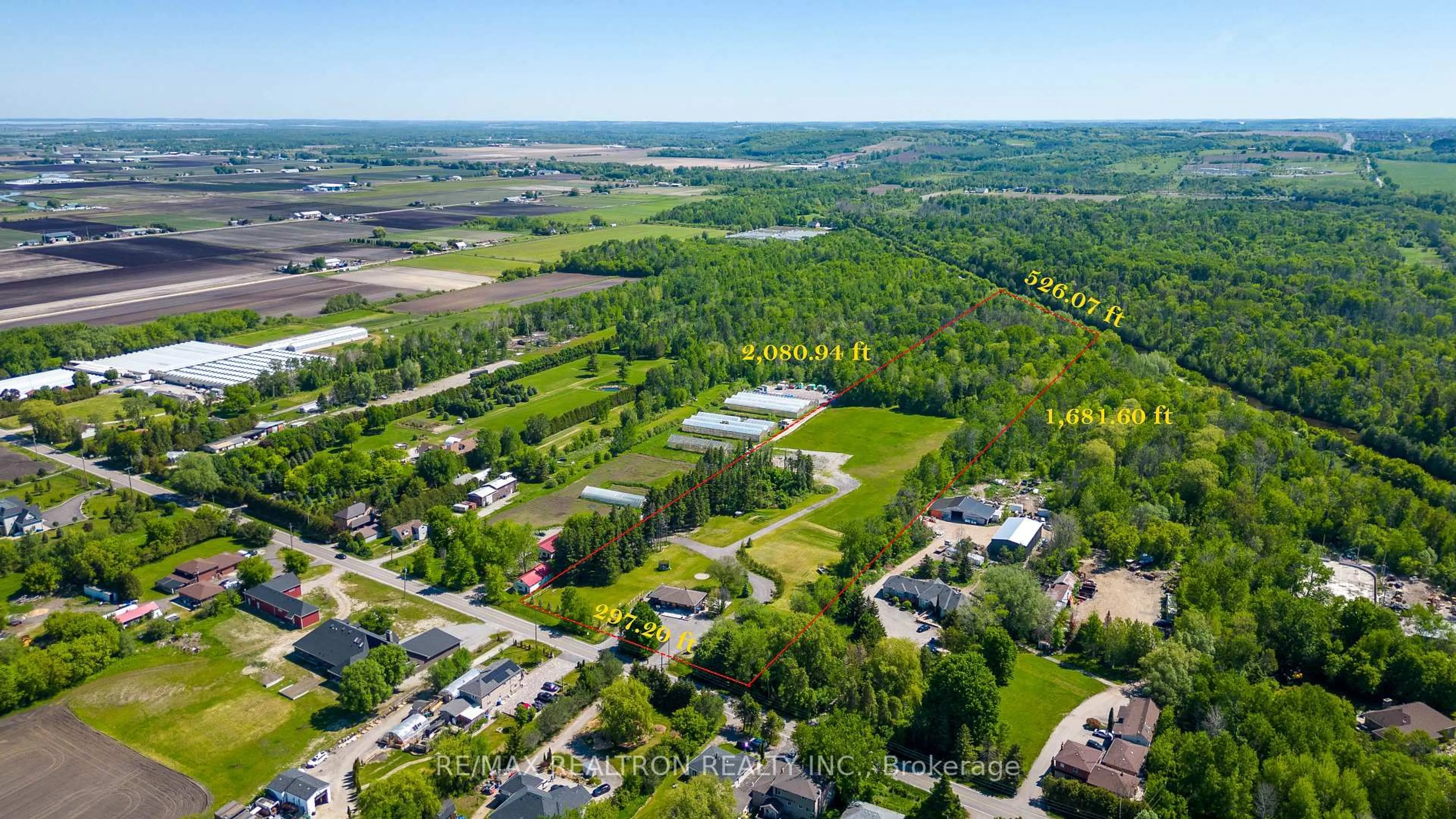A pic from outside/outdoor area/front of a property/back of a property/a pic from drone, unknown for 18367 Keele St, King Ontario L7B 0G5