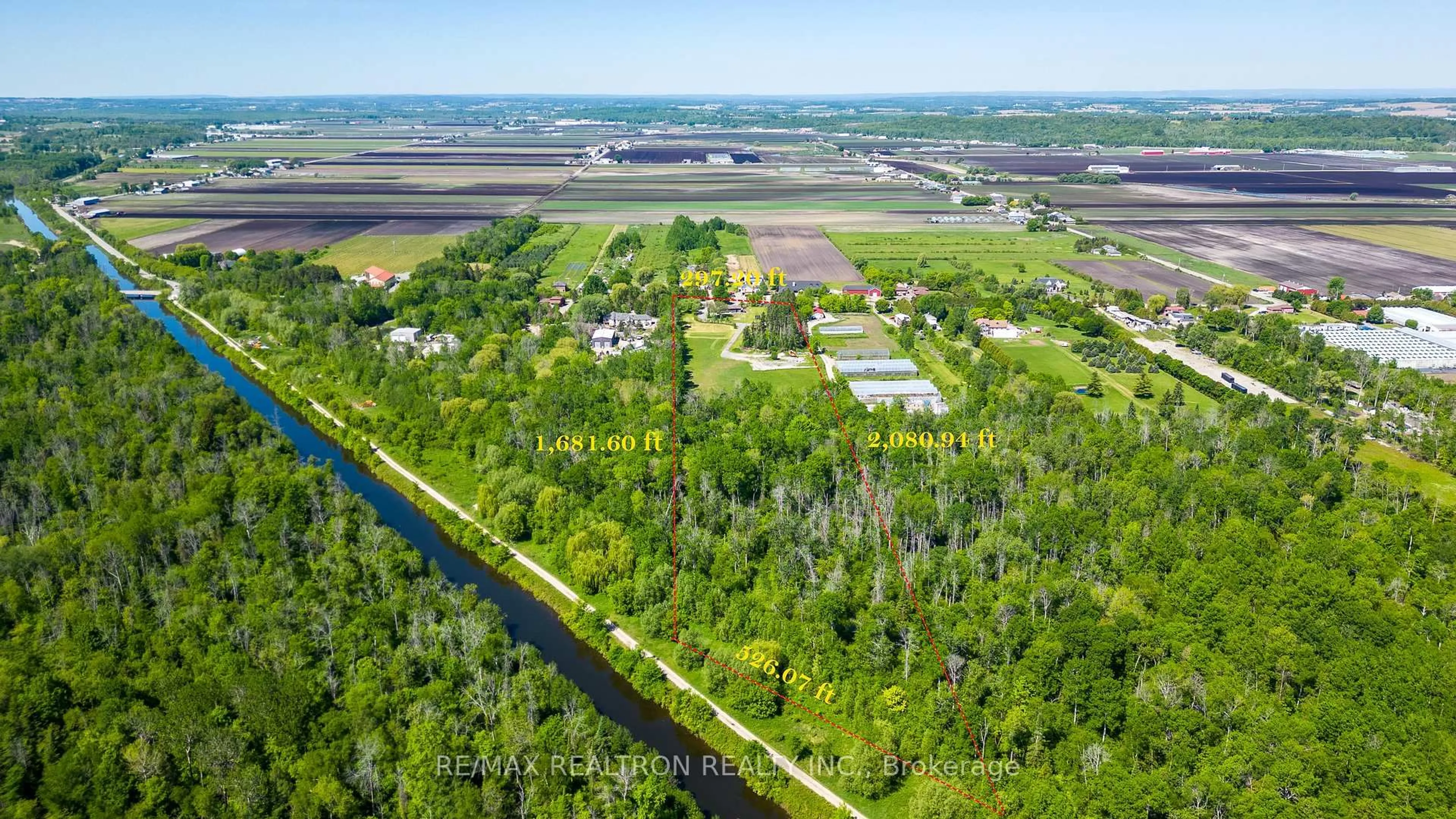 A pic from outside/outdoor area/front of a property/back of a property/a pic from drone, water/lake/river/ocean view for 18367 Keele St, King Ontario L7B 0G5