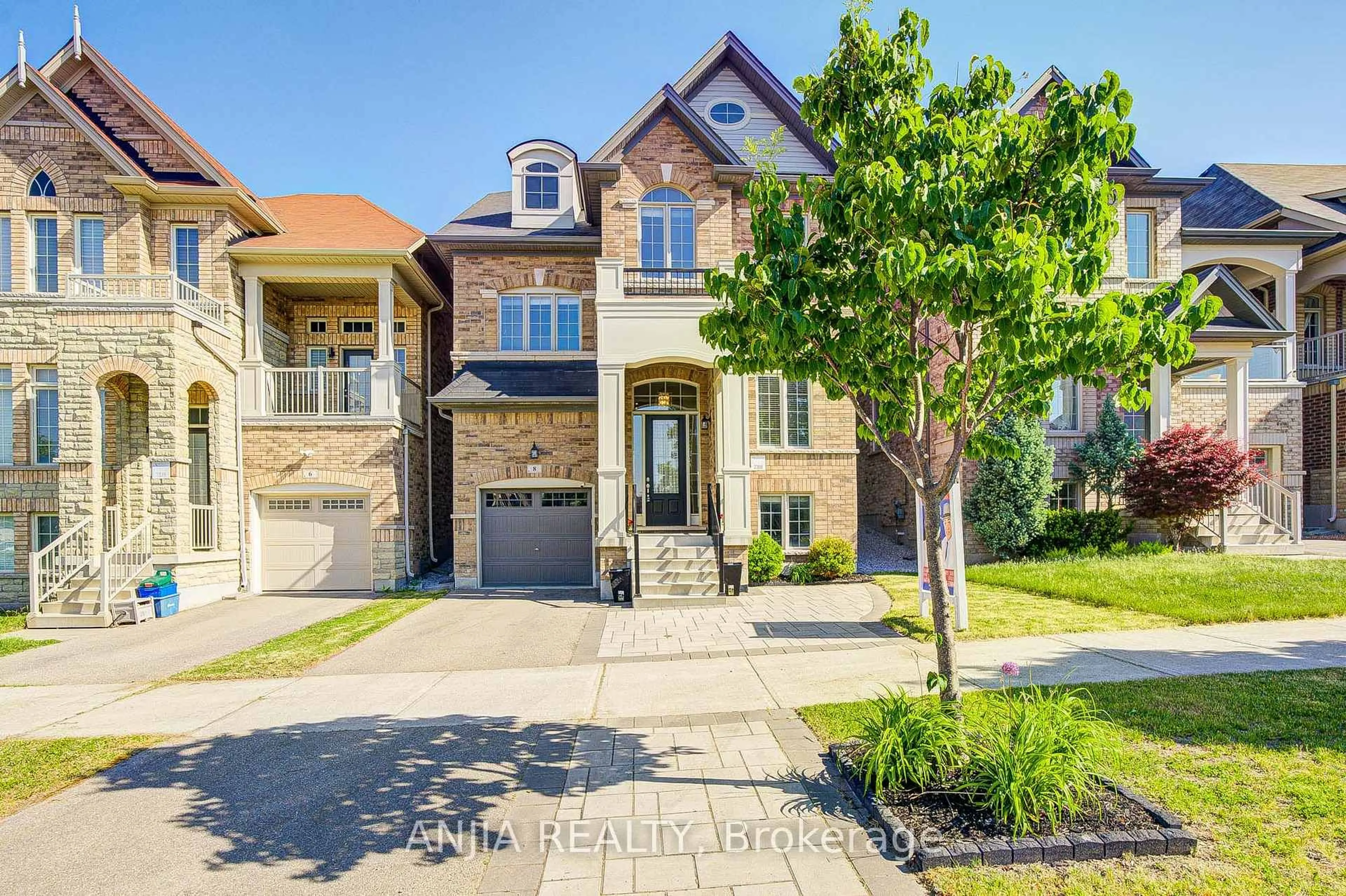 Home with brick exterior material, street for 8 Beckett Ave, Markham Ontario L6C 0N5