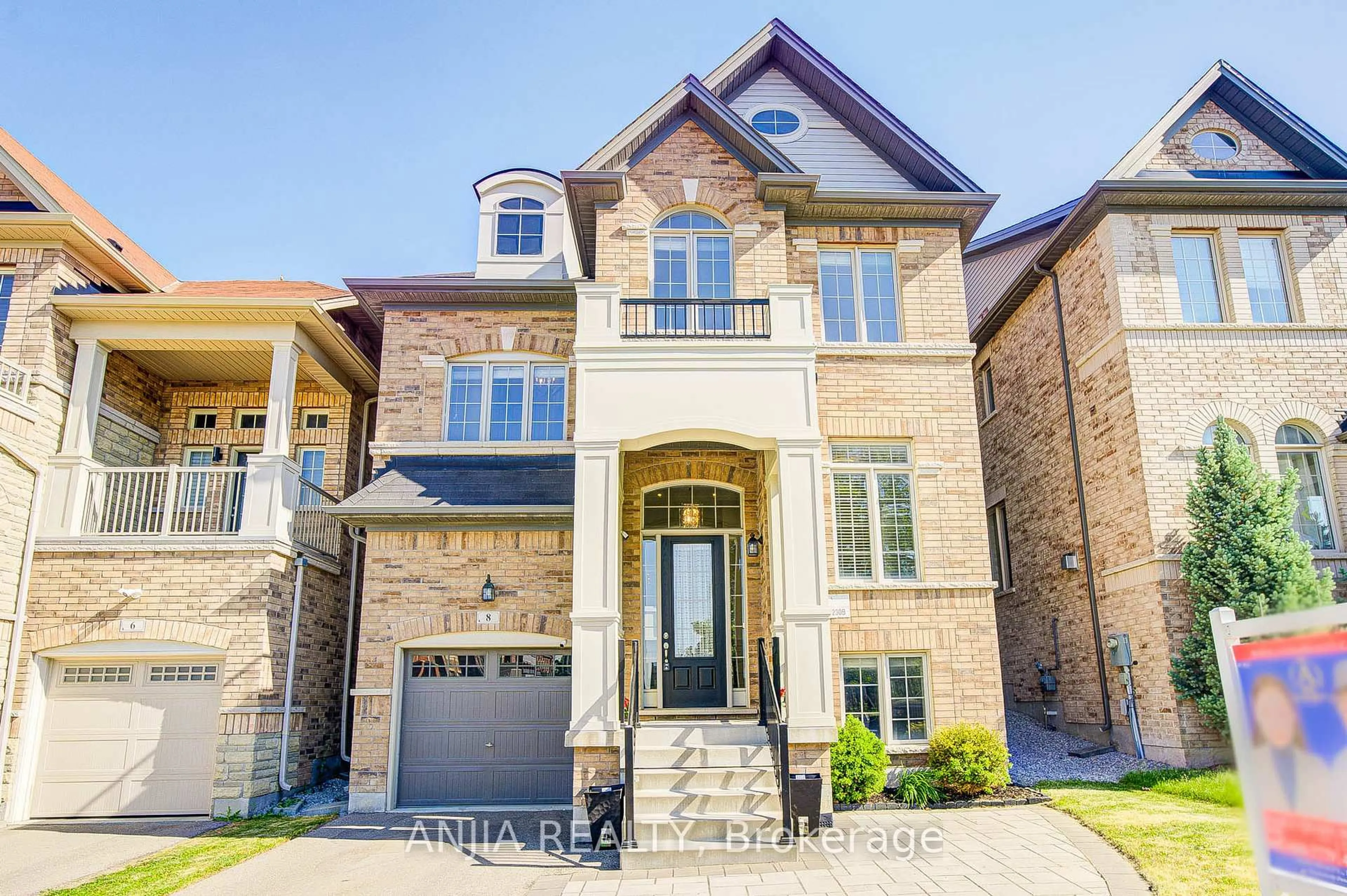Home with brick exterior material, street for 8 Beckett Ave, Markham Ontario L6C 0N5