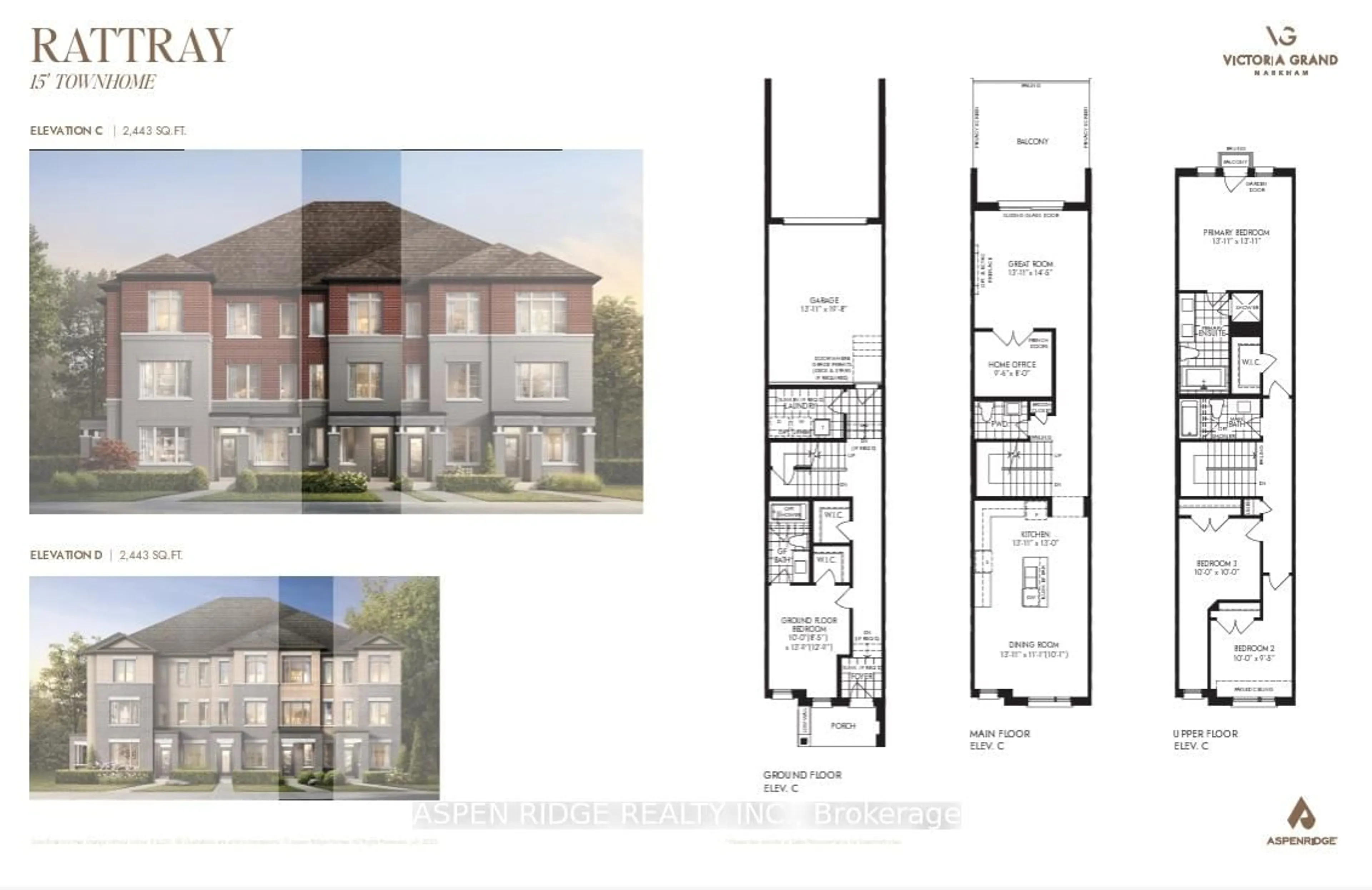 Floor plan for 535 Vine Cliff Blvd, Markham Ontario L6C 3N3