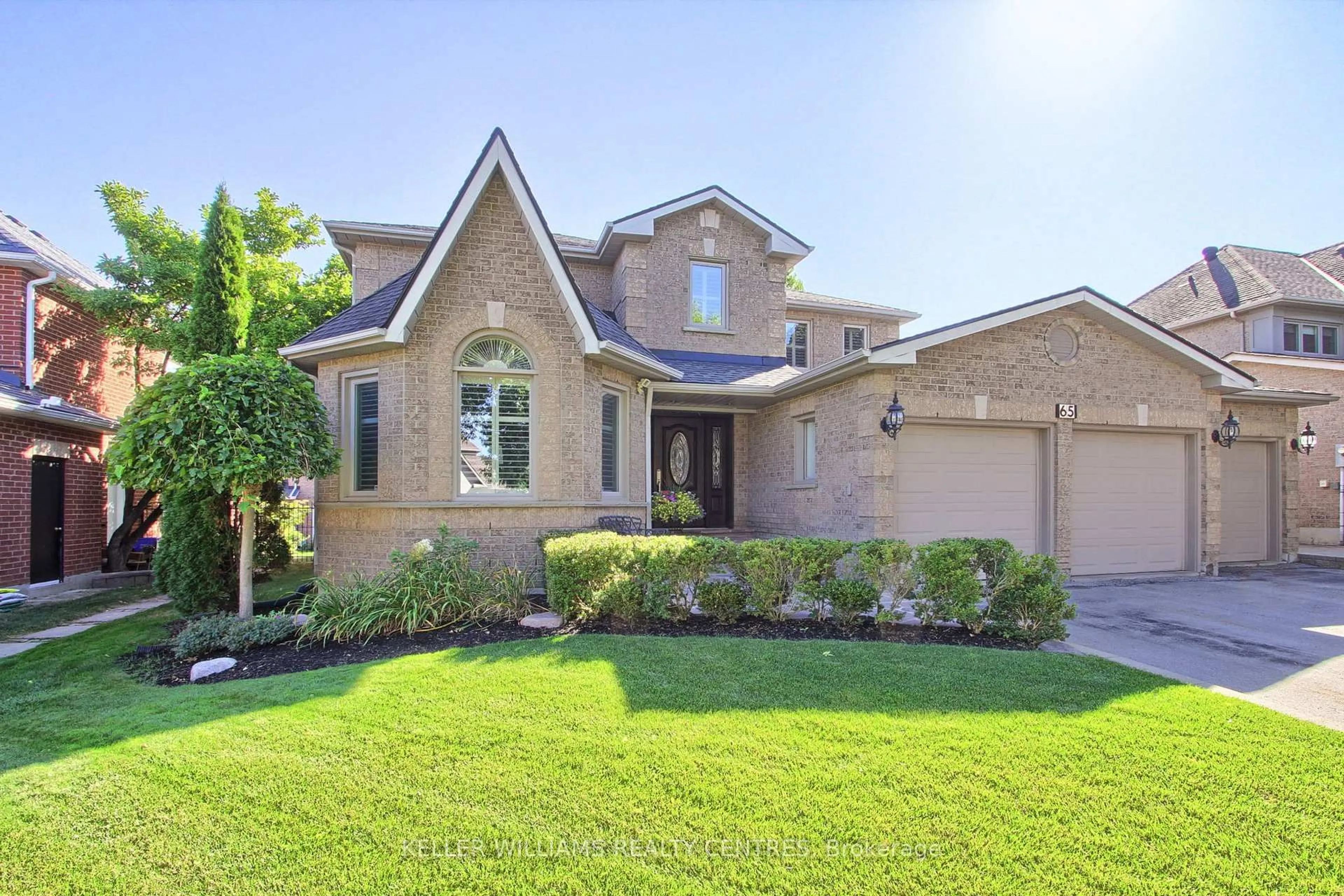 Home with brick exterior material, street for 65 Carlyle Cres, Aurora Ontario L4G 6P7