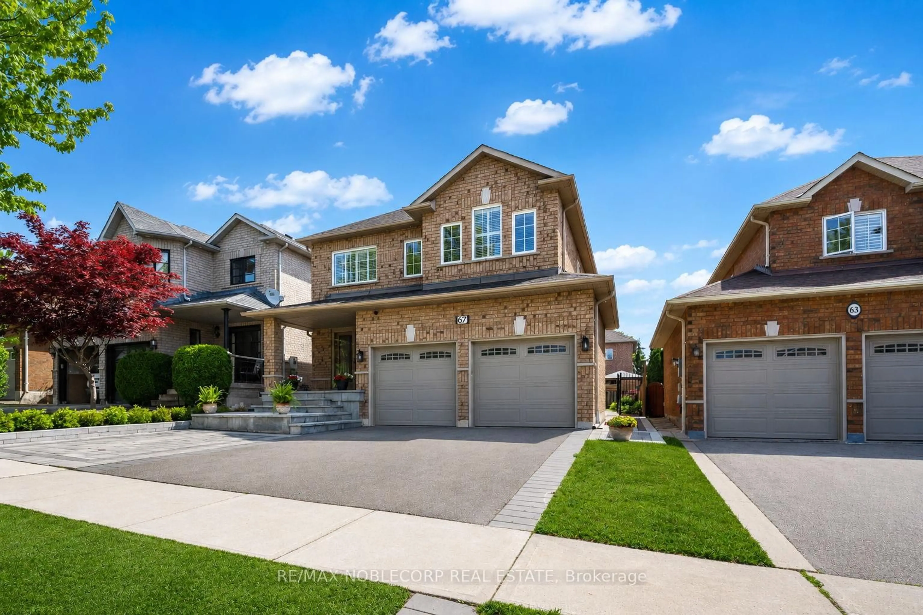 Home with brick exterior material, street for 67 Forest Fountain Dr, Vaughan Ontario L4H 1S3