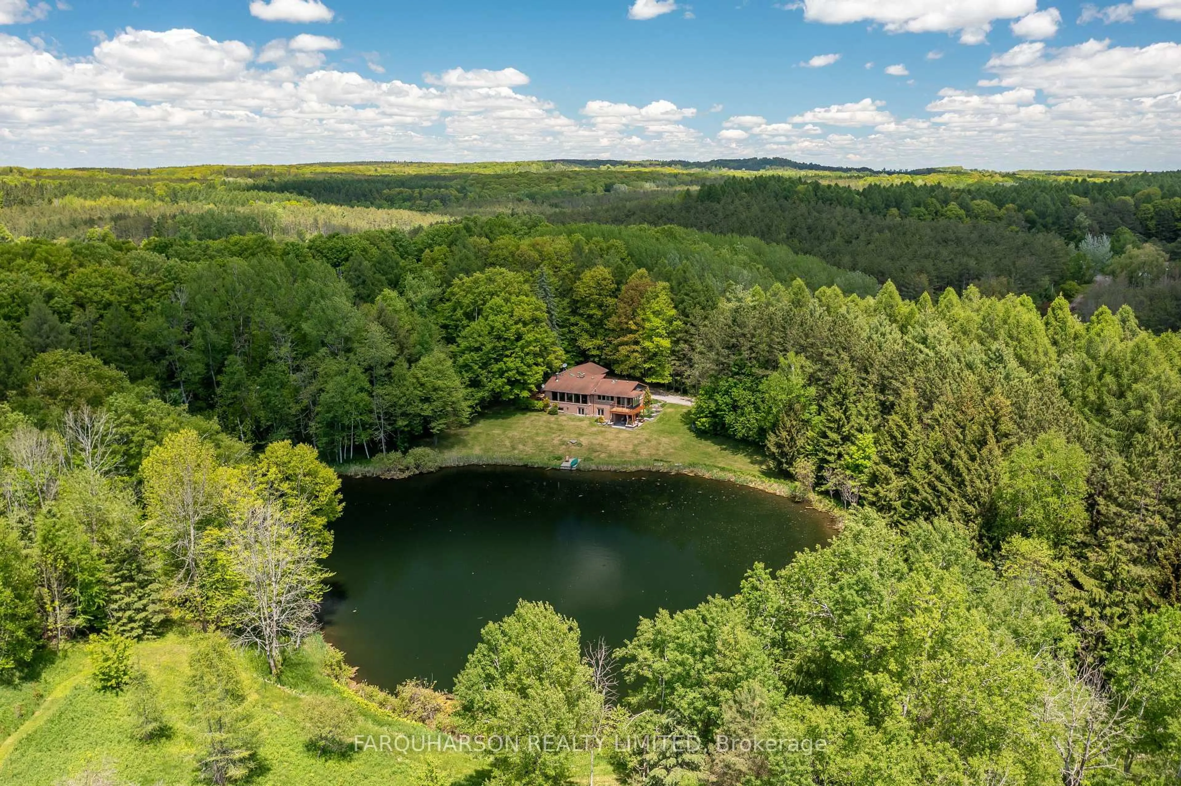 A pic from outside/outdoor area/front of a property/back of a property/a pic from drone, water/lake/river/ocean view for 1680 Concession 6 Rd, Uxbridge Ontario L9P 1R4
