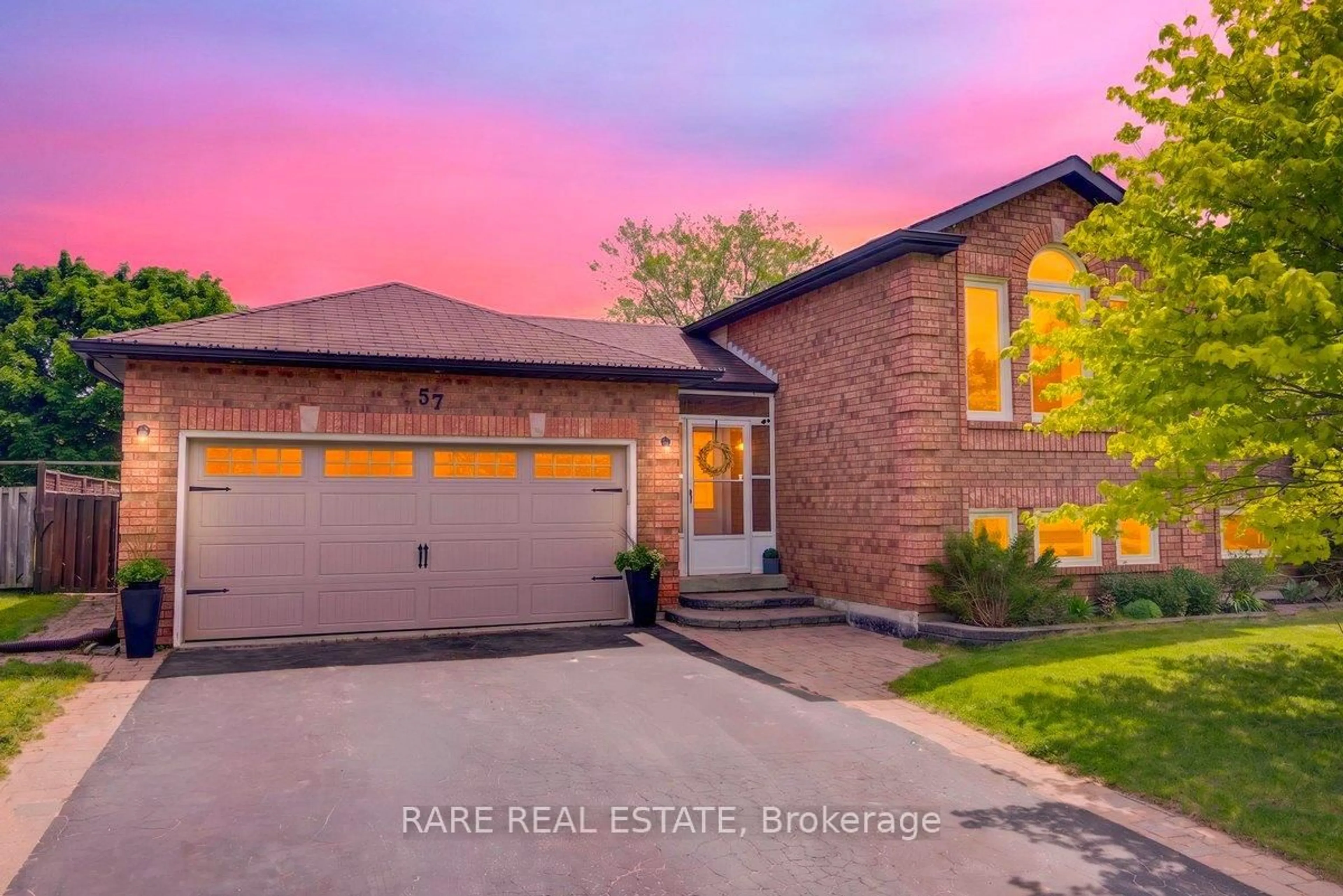 Home with brick exterior material, street for 57 Darren Dr, Essa Ontario L3W 0K2