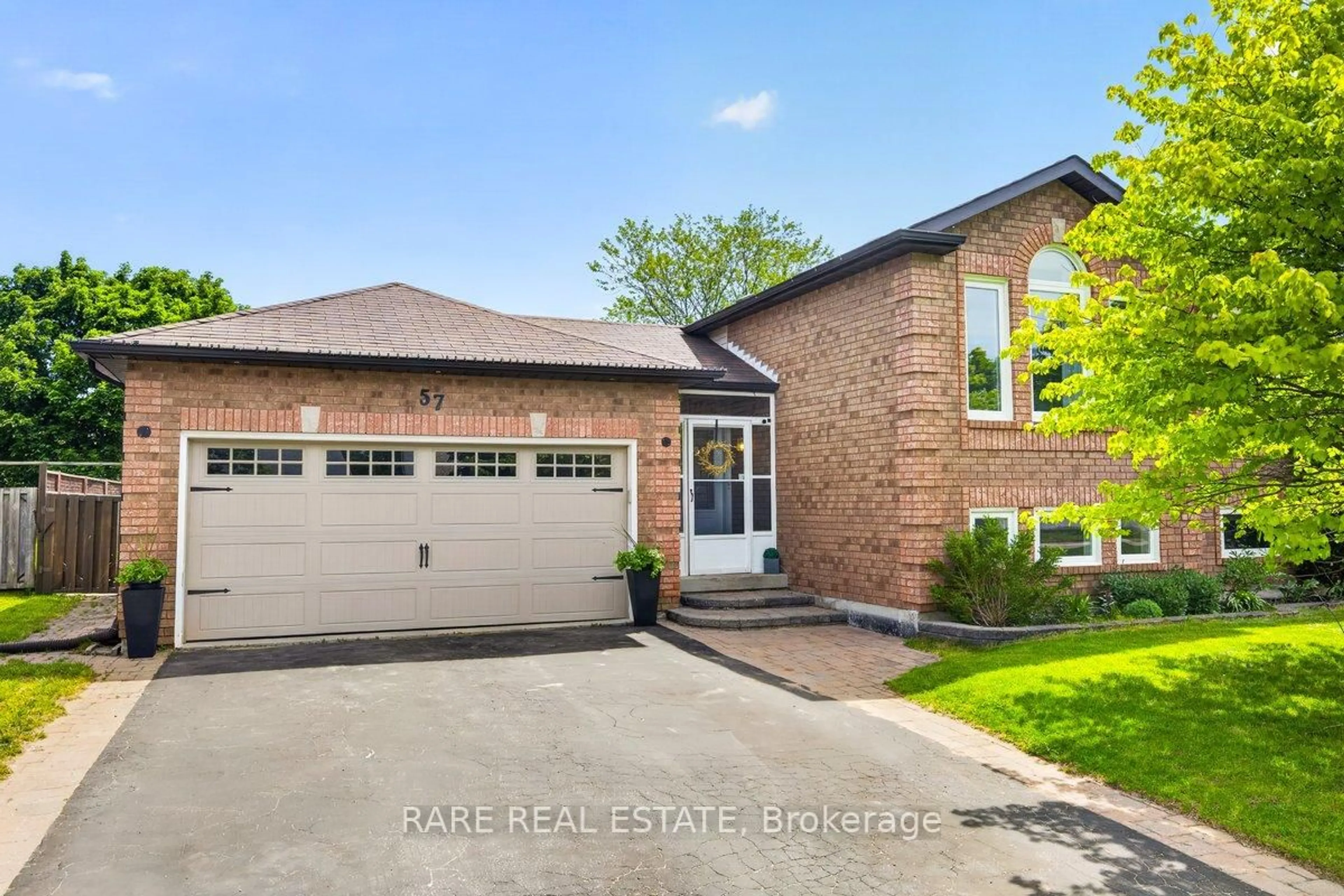 Home with brick exterior material, street for 57 Darren Dr, Essa Ontario L3W 0K2