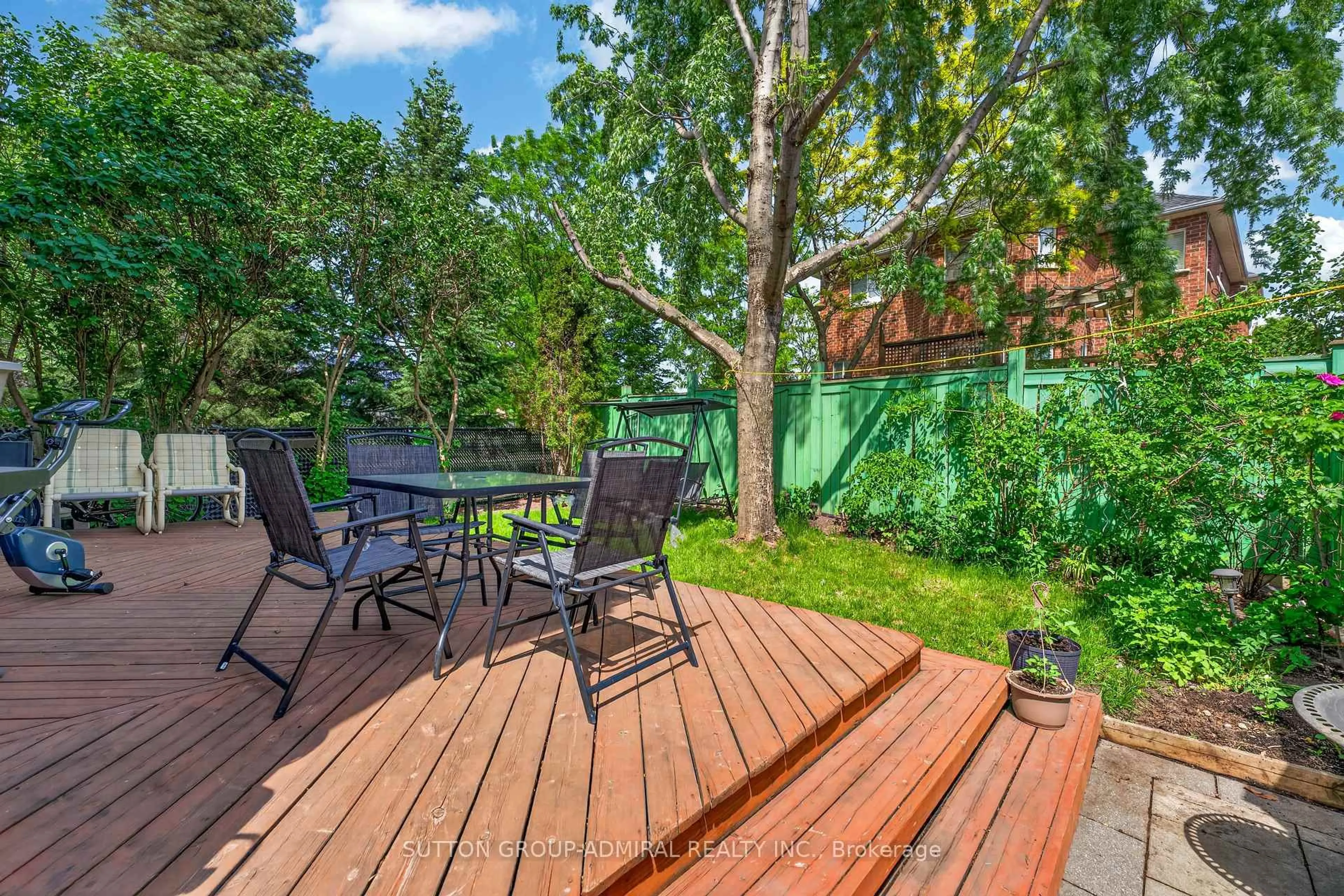 Patio, forest/trees view for 134 Purcell Cres, Vaughan Ontario L6A 3C6