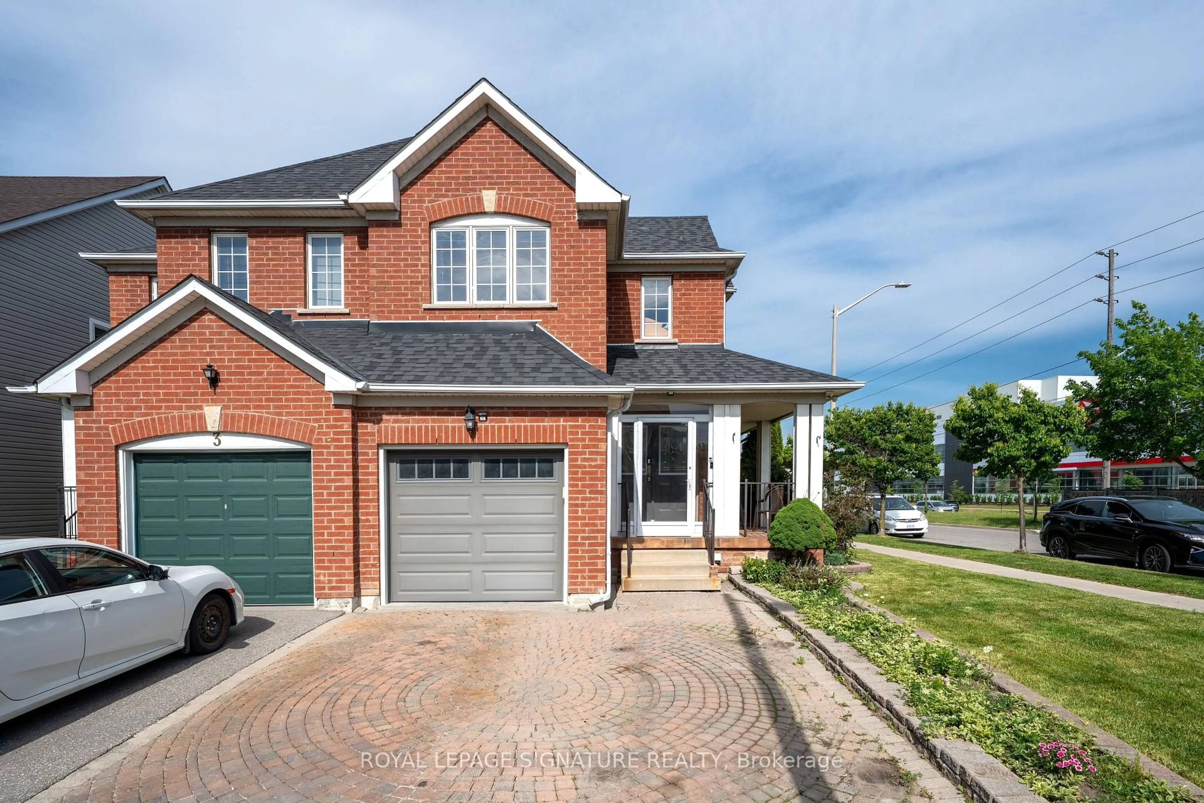 Home with brick exterior material, street for 1 Holloway Rd, Markham Ontario L3S 4P4