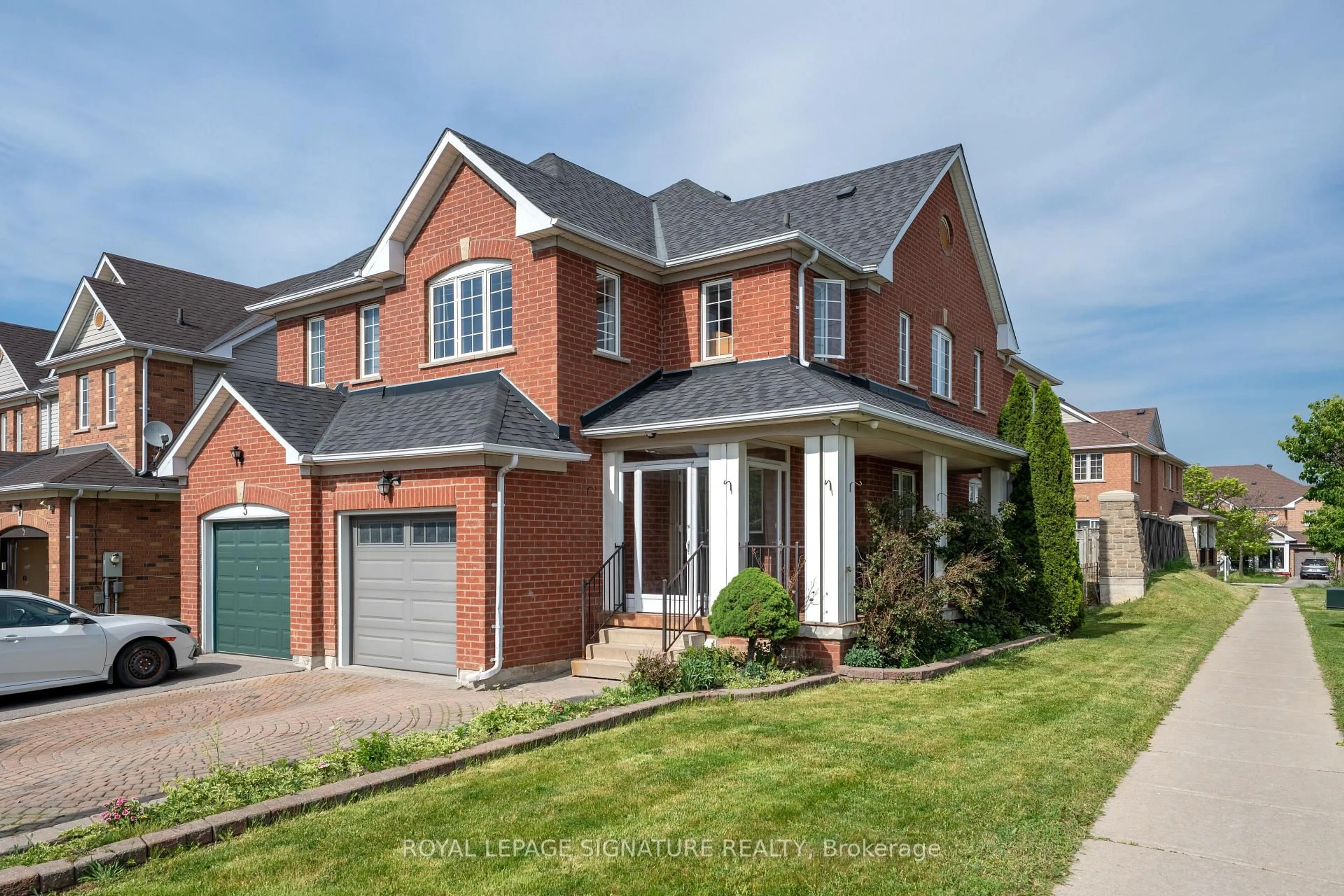 Home with brick exterior material, street for 1 Holloway Rd, Markham Ontario L3S 4P4