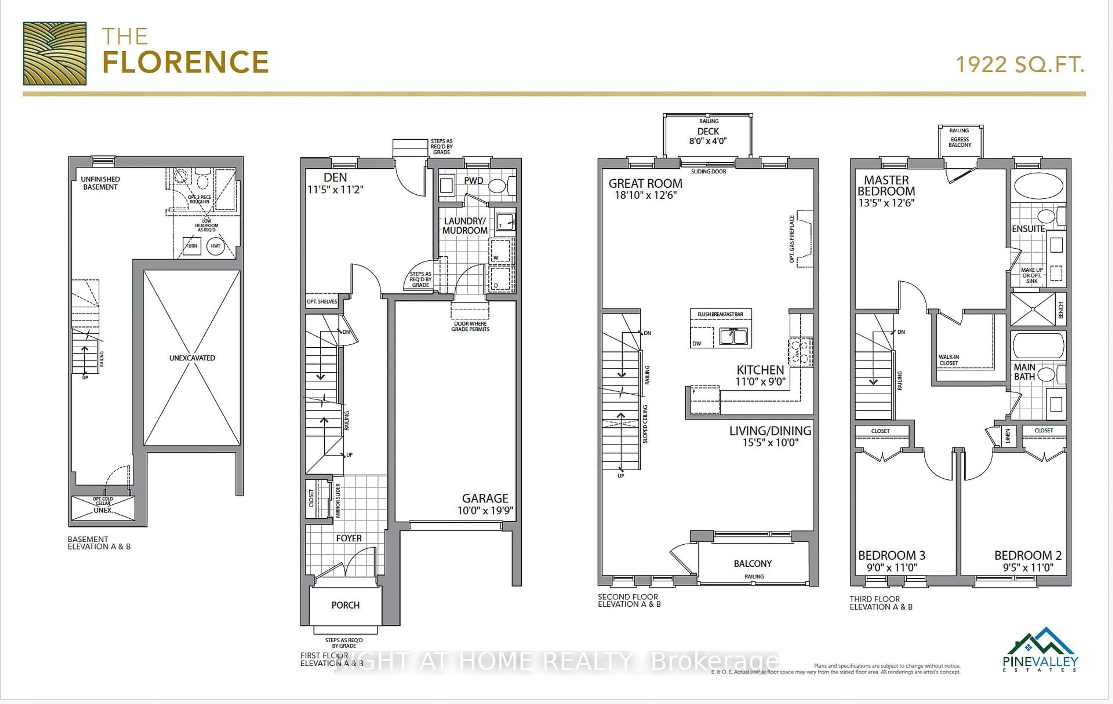 Floor plan for 19 Paradox St, Vaughan Ontario L4H 5H1