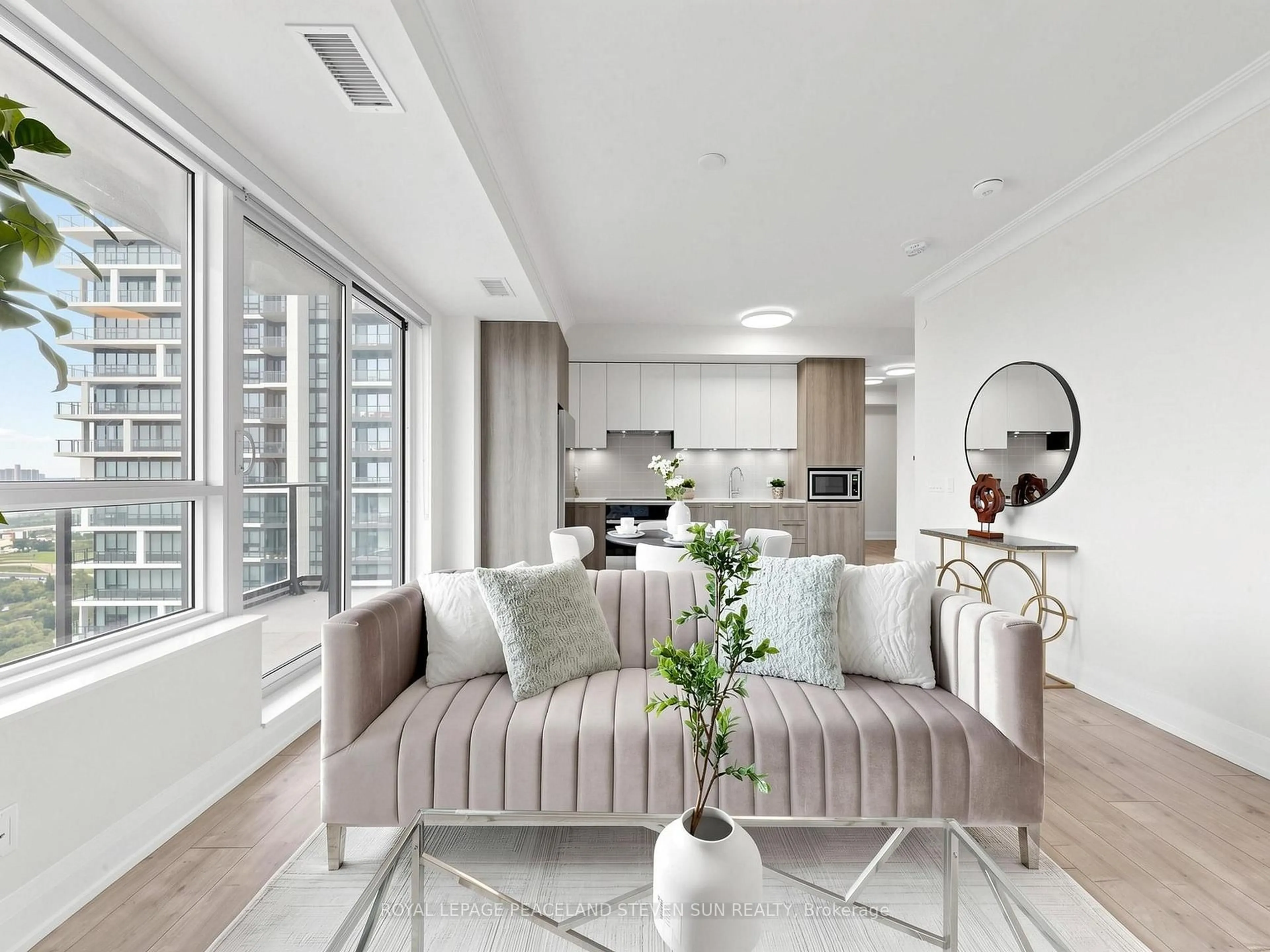 Living room with furniture, unknown for 18 Water Walk Dr #3703, Markham Ontario L3R 6L5
