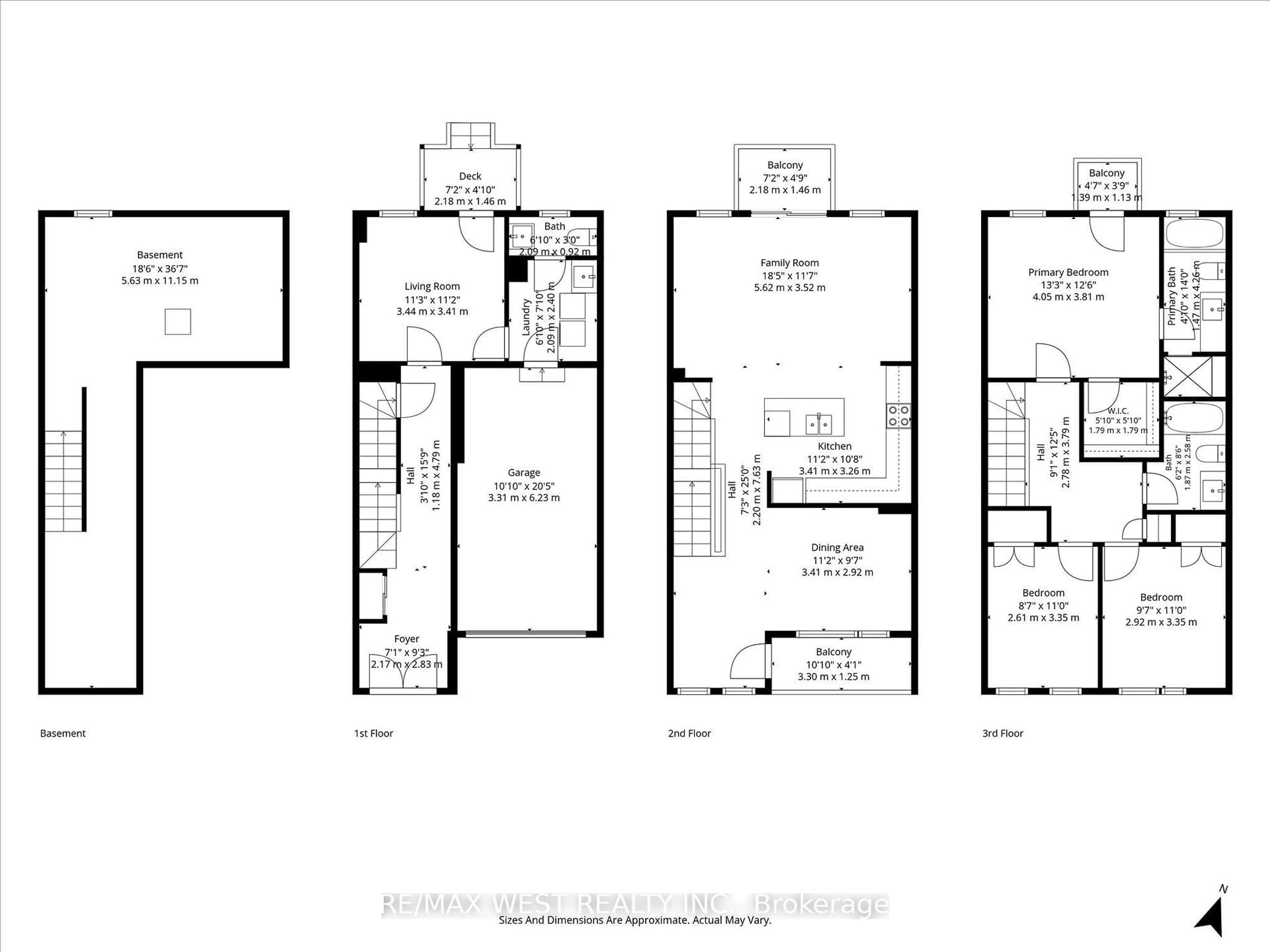 Floor plan for 42 Quilico Rd, Vaughan Ontario L4H 5G9
