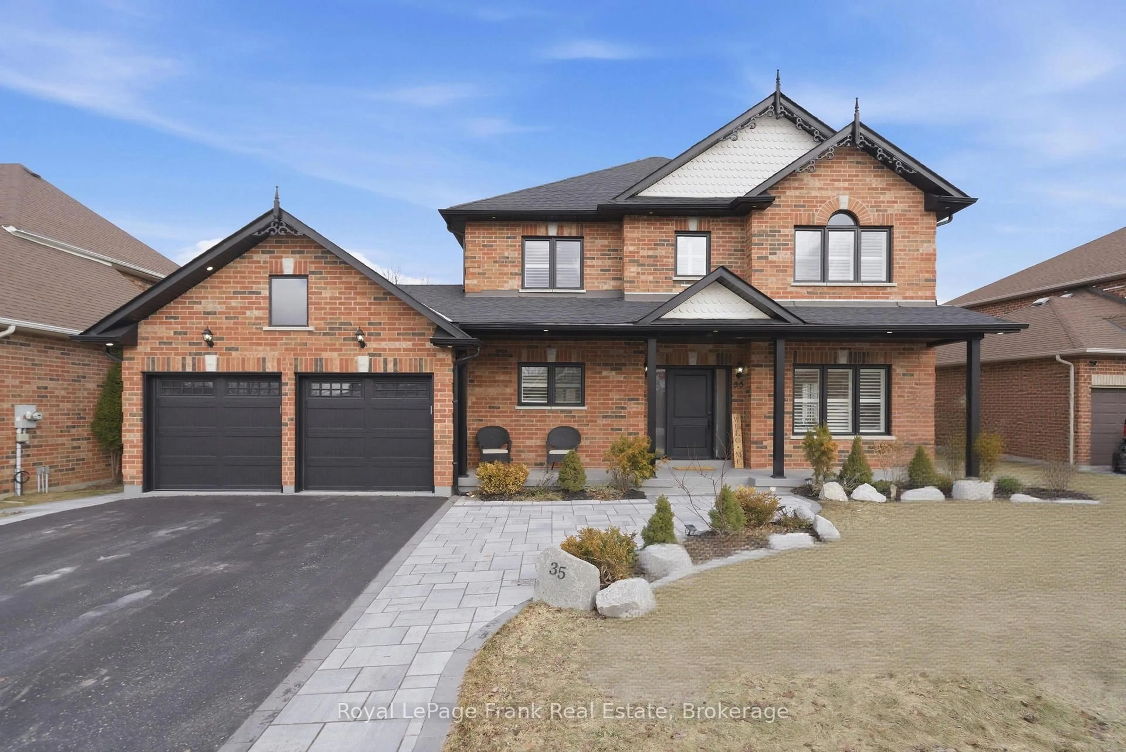 Home with brick exterior material, street for 35 Nelkydd Lane, Uxbridge Ontario L9P 1Z8