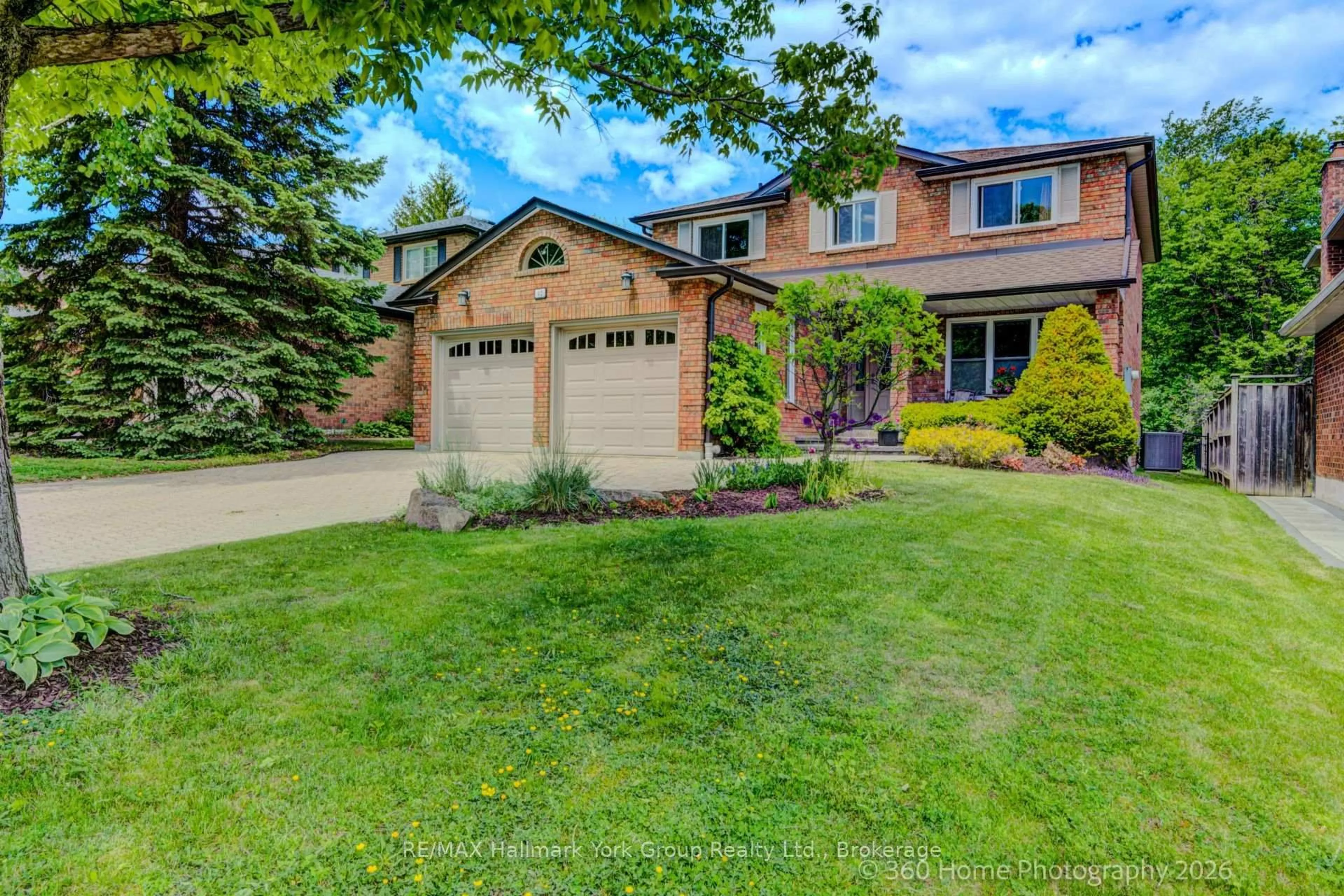 Home with brick exterior material, street for 42 Lanewood Dr, Aurora Ontario L4G 4T8