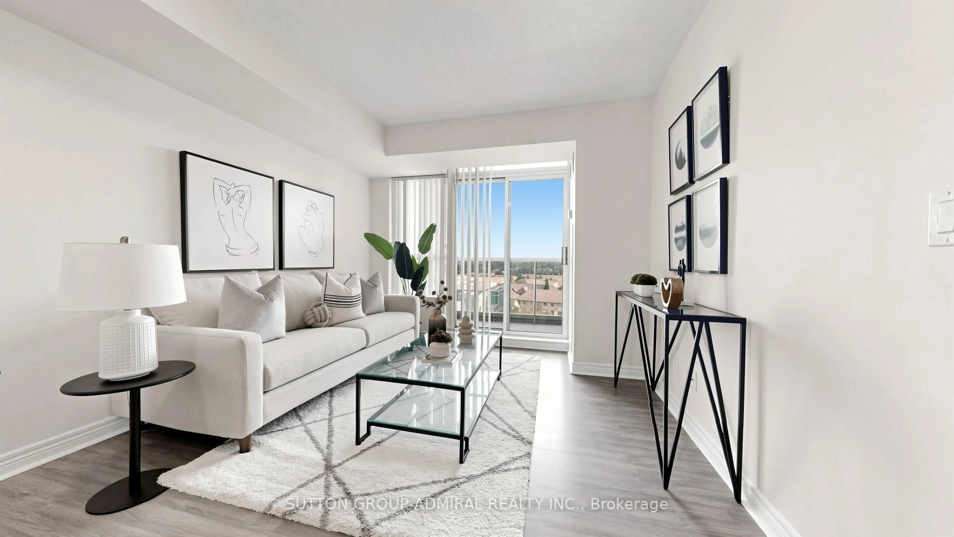 Living room with furniture, unknown for 50 Disera Dr #811, Vaughan Ontario L4J 9E9