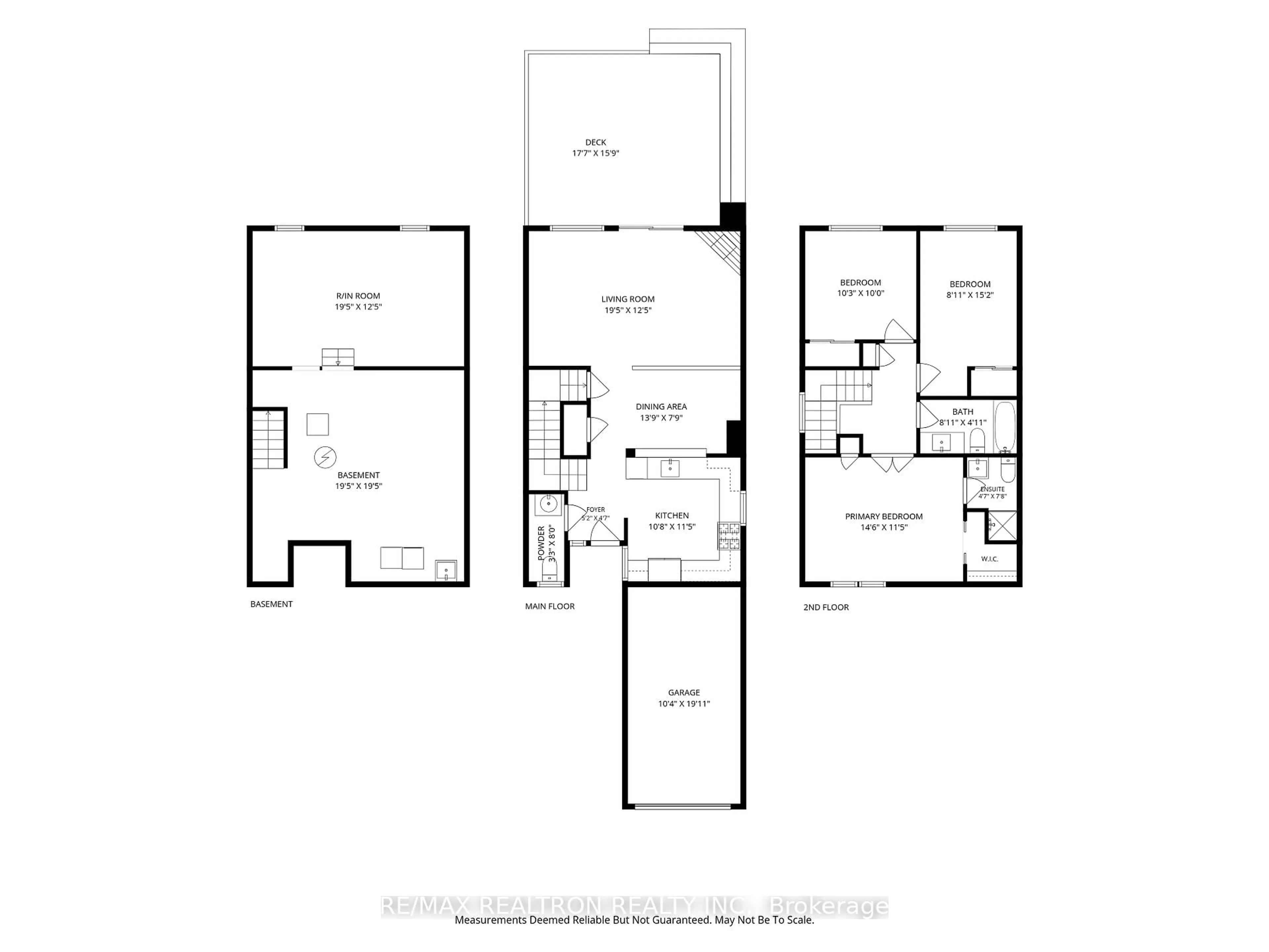 Floor plan for 64 Durie Lane, Markham Ontario L3T 5H5