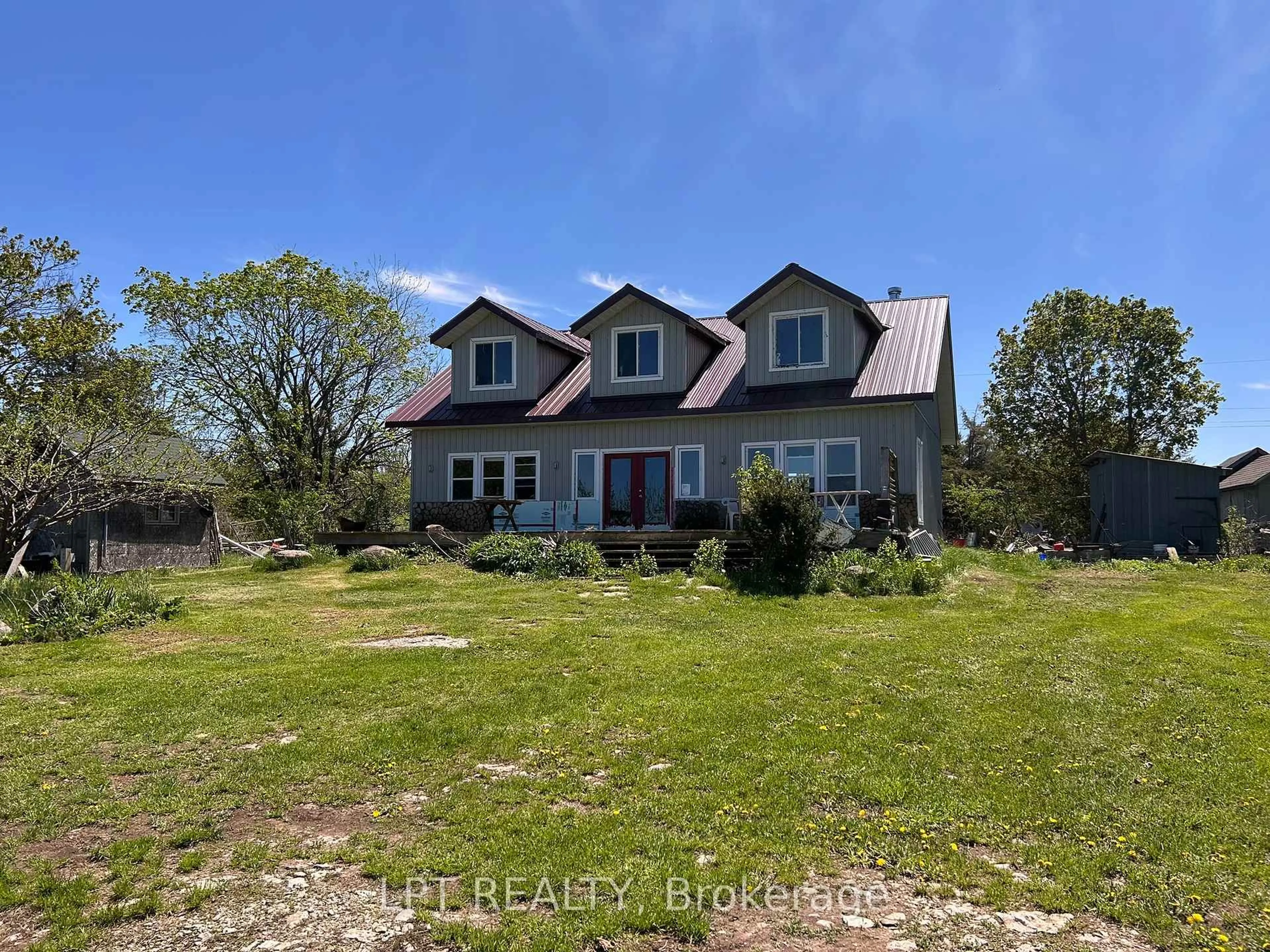 A pic from outside/outdoor area/front of a property/back of a property/a pic from drone, unknown for 40590 Shore Rd Allowance Rd, Brock Ontario L0K 1B0