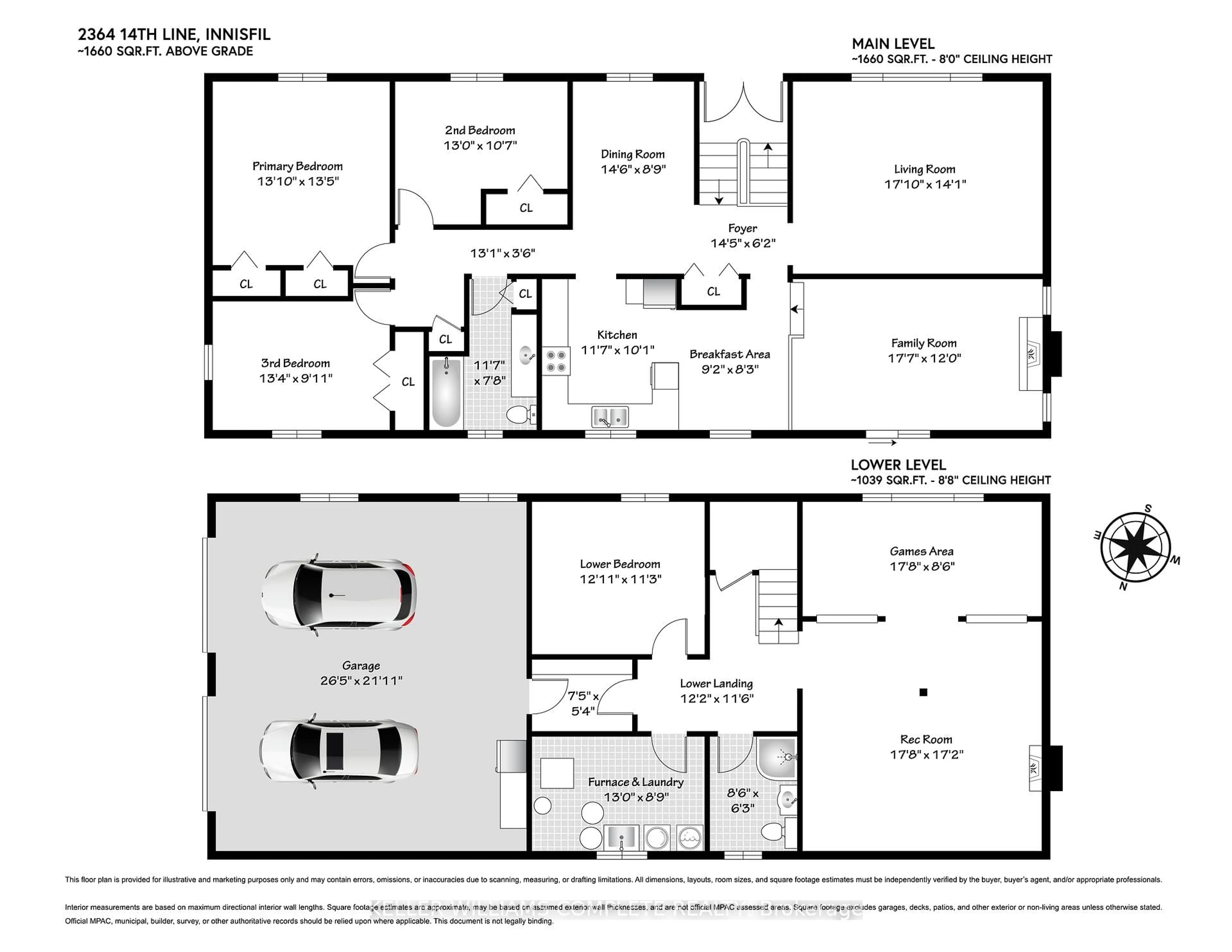 Floor plan for 2364 14th Line, Innisfil Ontario L0L 1R0
