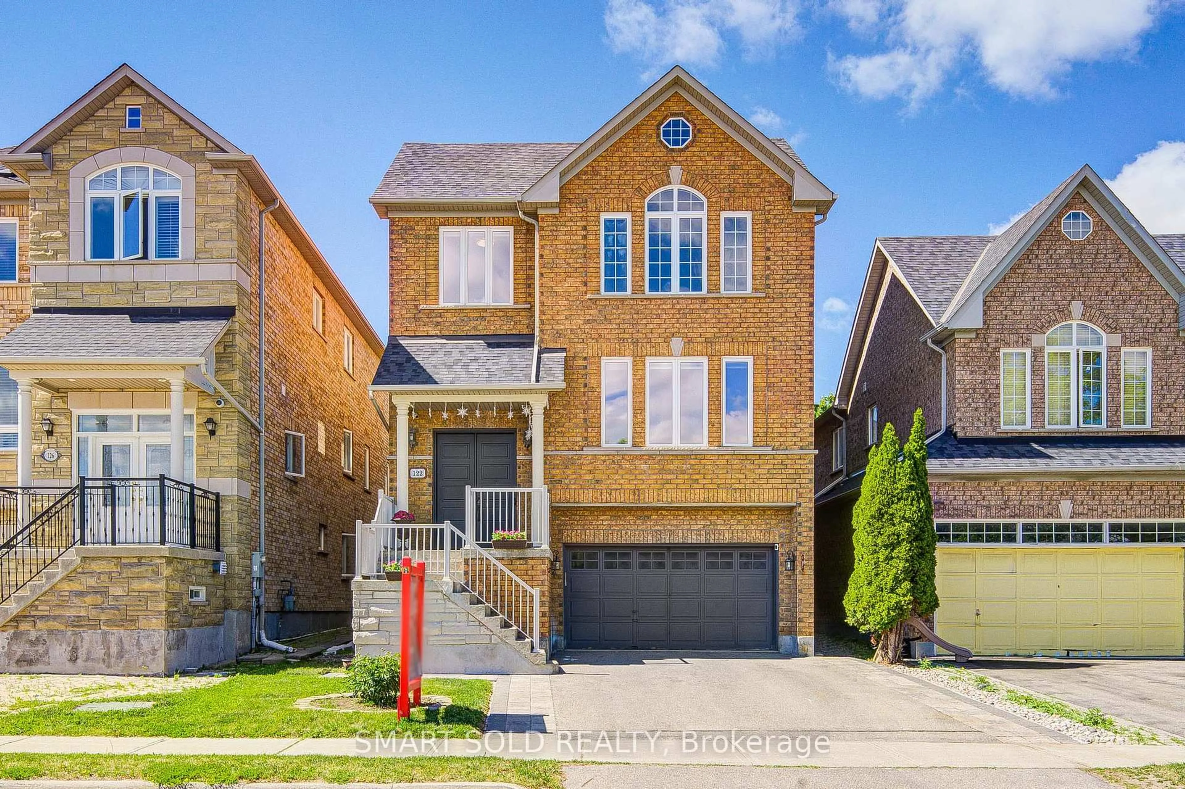Home with brick exterior material, street for 122 Mistysugar Tr, Vaughan Ontario L4J 8T6