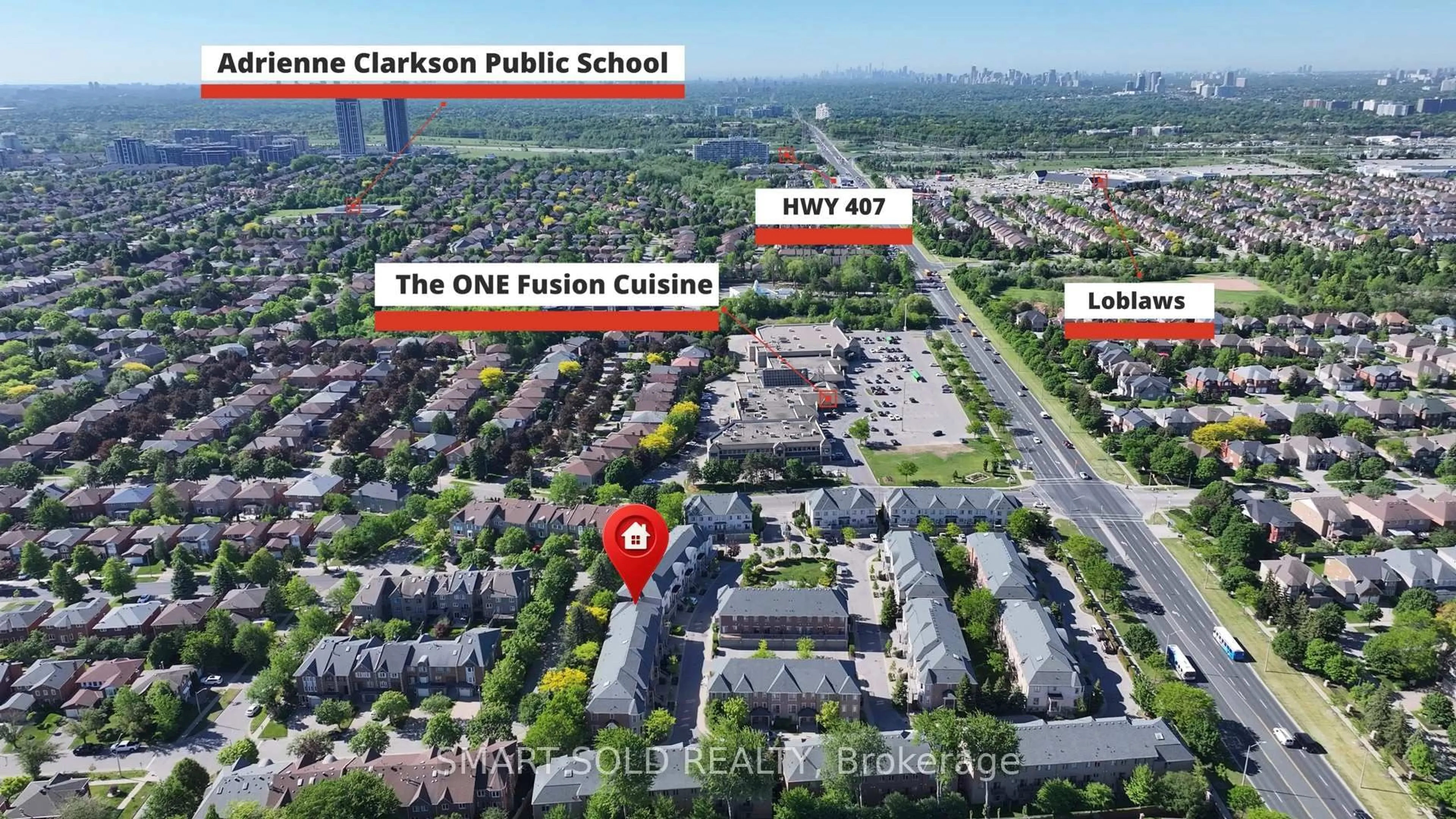 Picture of a map for 9133 Bayview Ave #16, Richmond Hill Ontario L4B 4C5