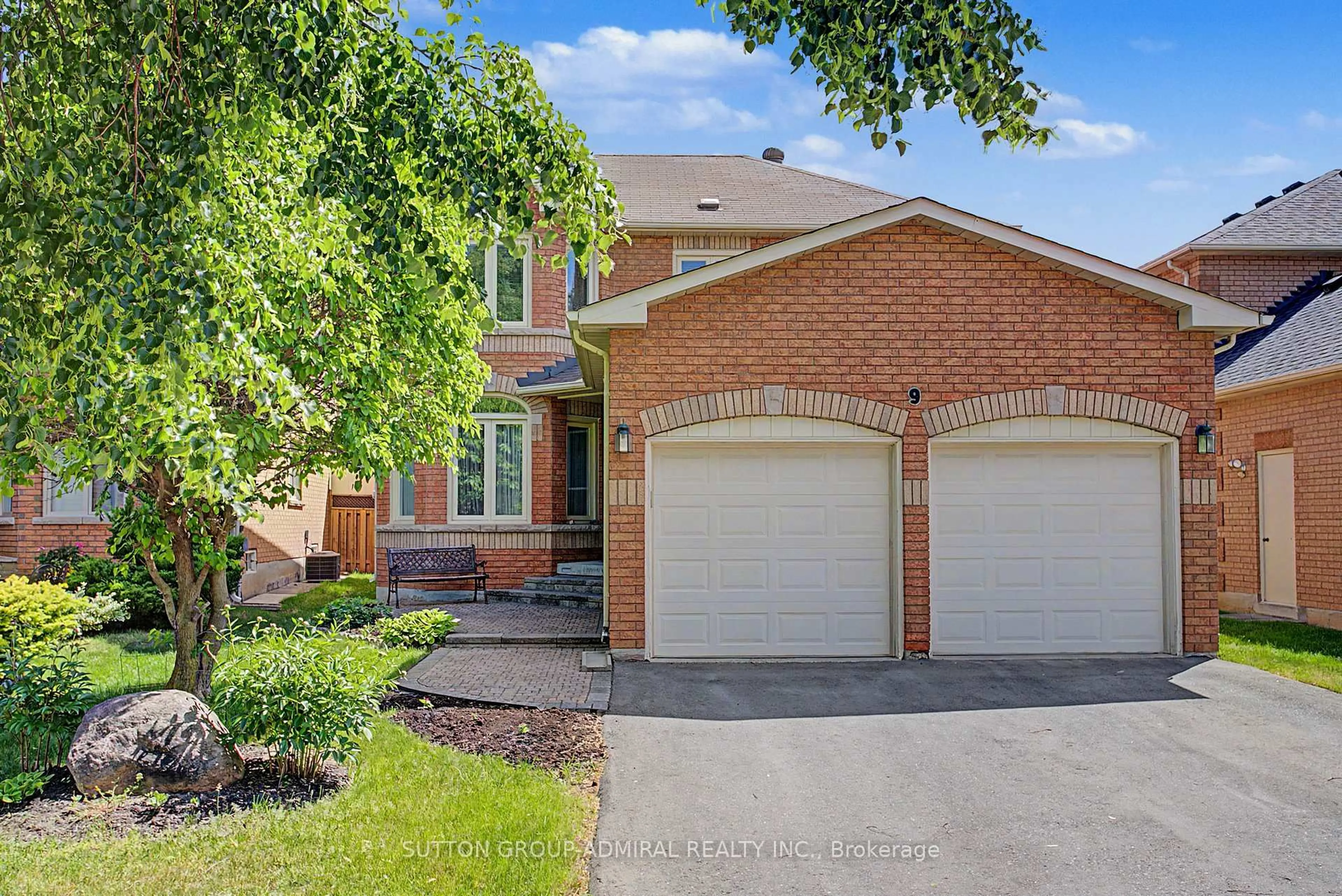 Home with brick exterior material, street for 9 Hammerstone Cres, Vaughan Ontario L4J 8B5
