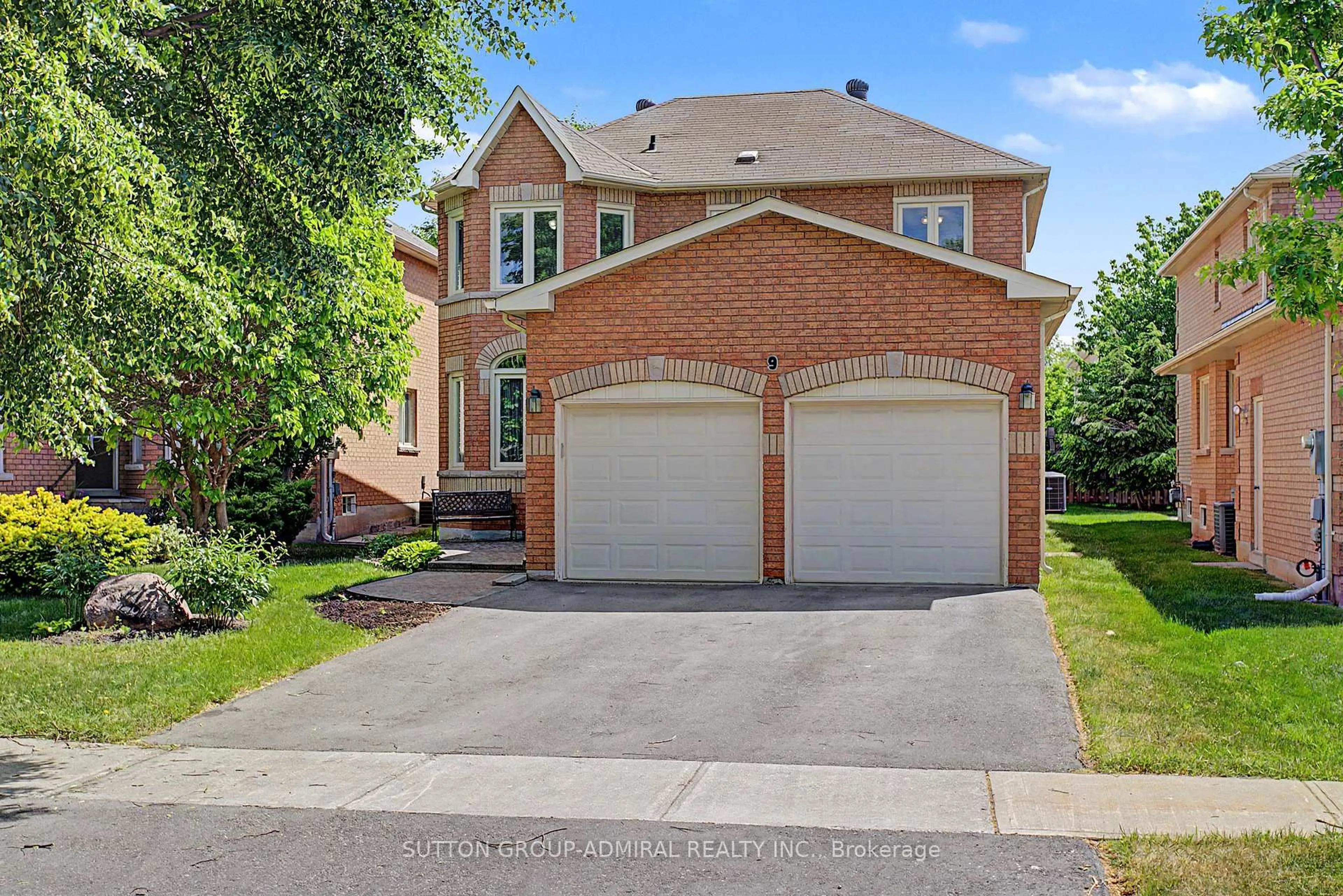 Home with brick exterior material, street for 9 Hammerstone Cres, Vaughan Ontario L4J 8B5