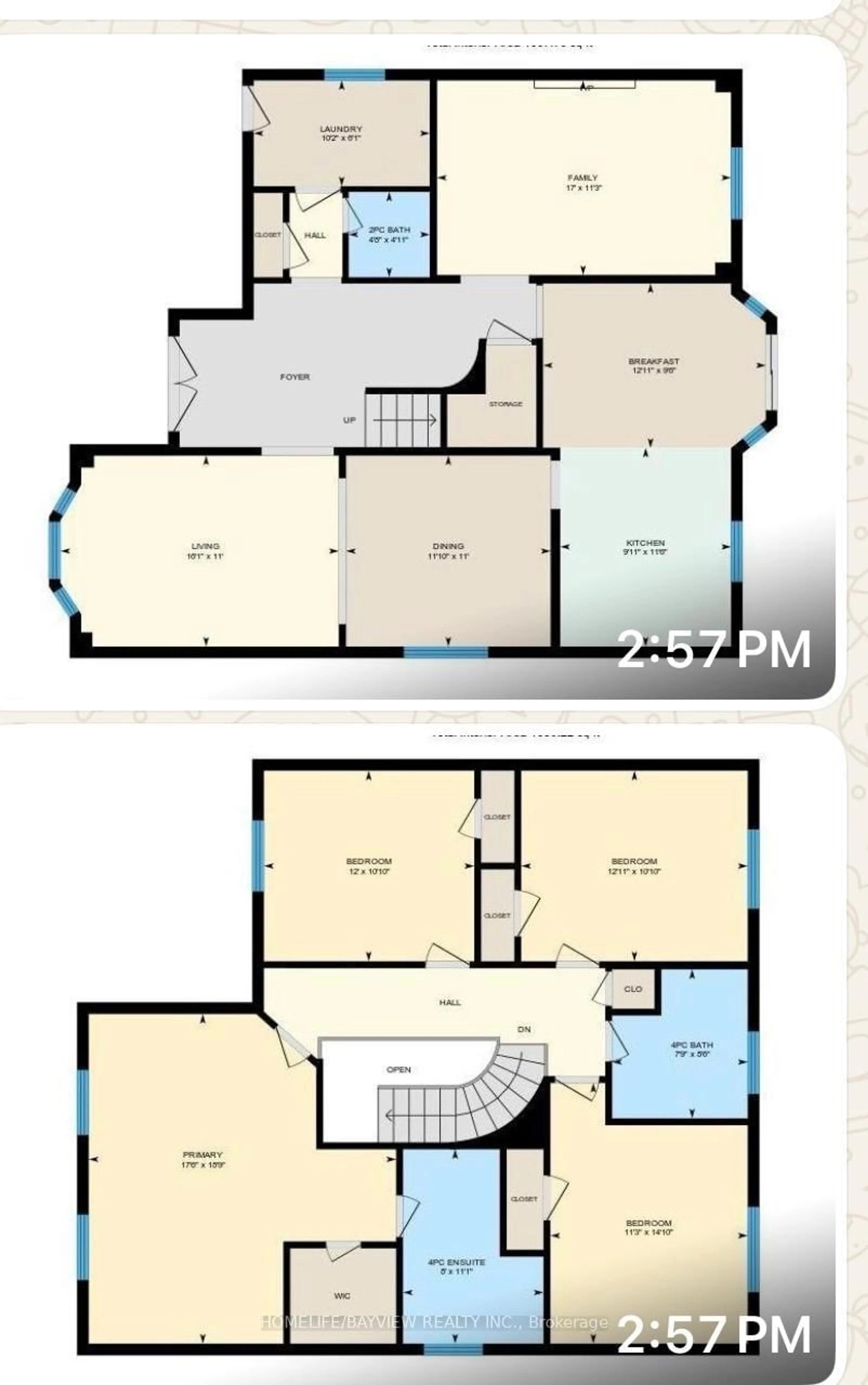 Floor plan for 137 Widdifield Ave, Newmarket Ontario L3X 1Z3
