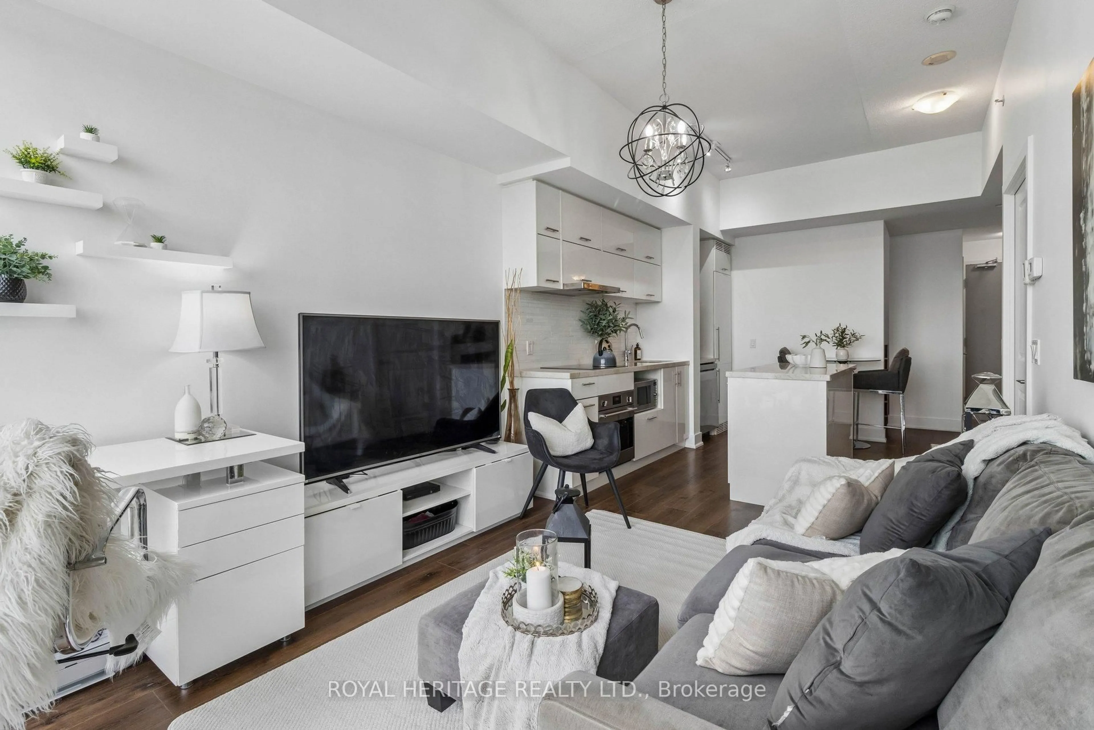 Living room with furniture, unknown for 180 Enterprise Blvd #1212, Markham Ontario L6G 0G4