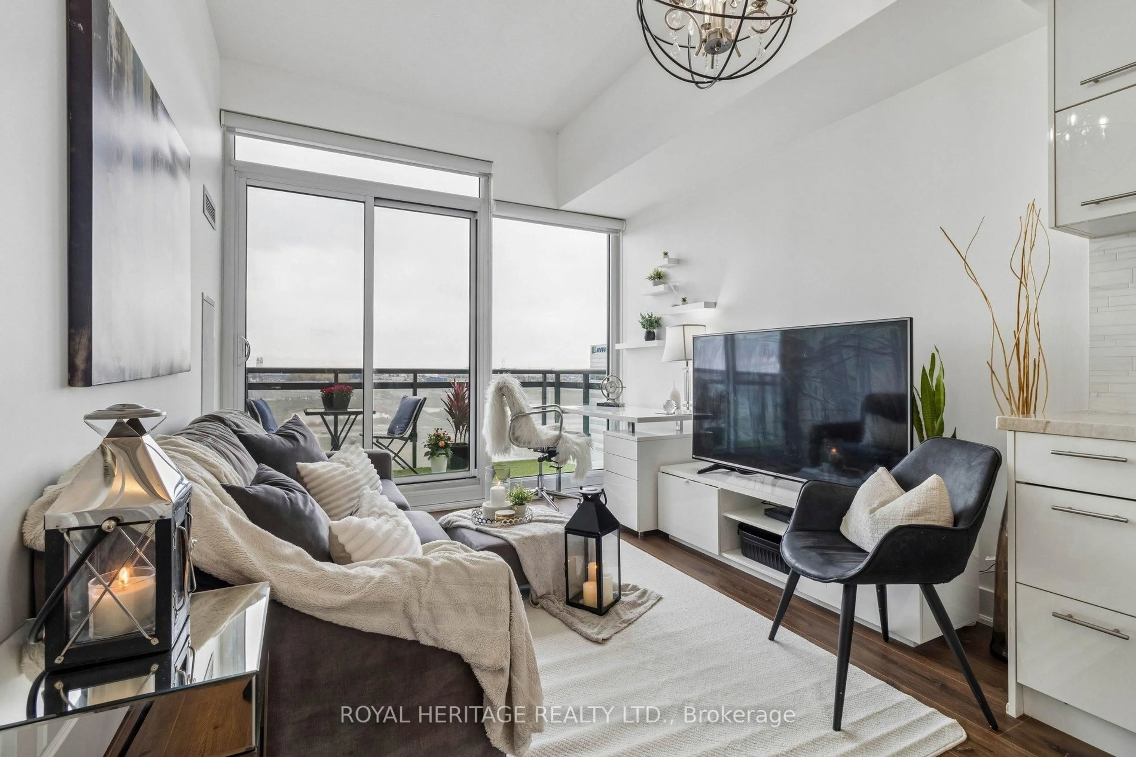 Living room with furniture, unknown for 180 Enterprise Blvd #1212, Markham Ontario L6G 0G4