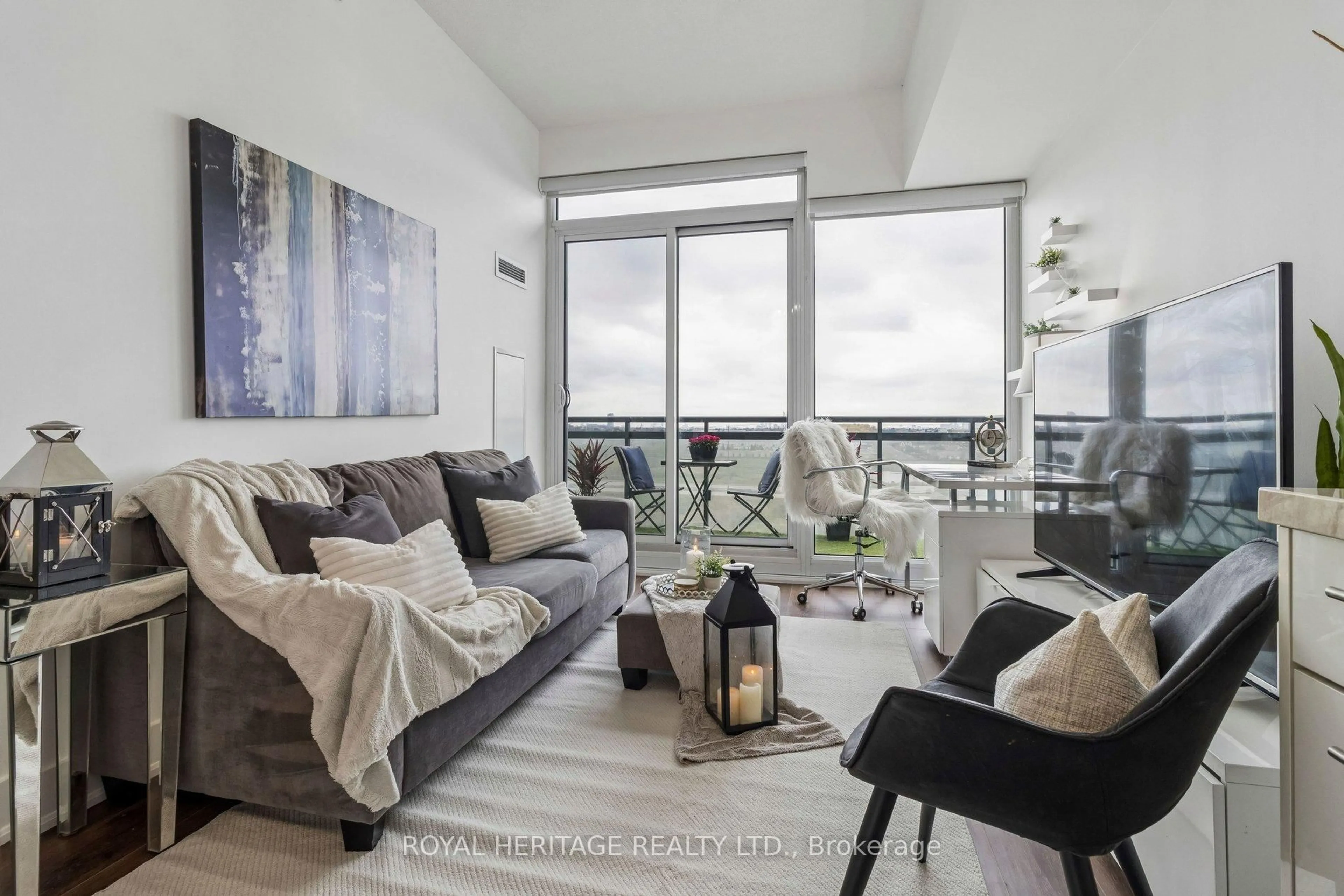 Living room with furniture, unknown for 180 Enterprise Blvd #1212, Markham Ontario L6G 0G4