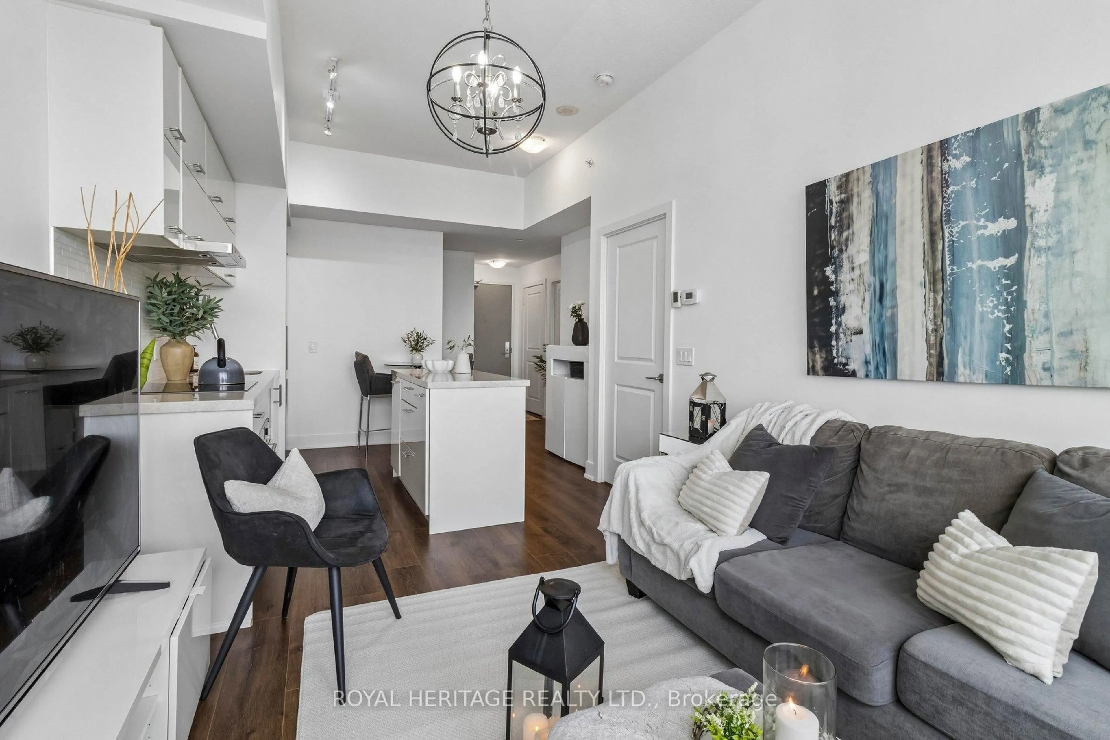Living room with furniture, unknown for 180 Enterprise Blvd #1212, Markham Ontario L6G 0G4