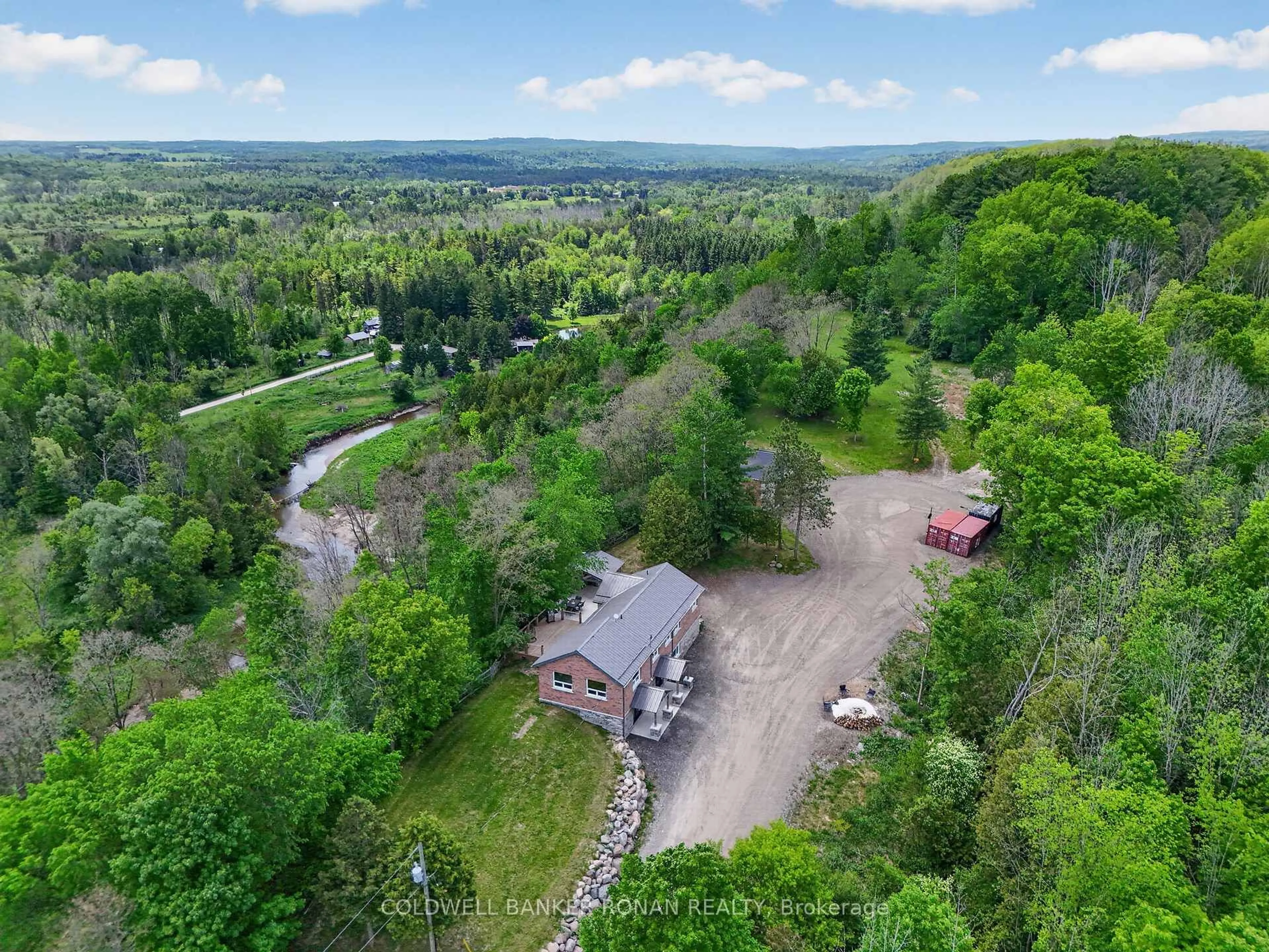 A pic from outside/outdoor area/front of a property/back of a property/a pic from drone, forest/trees view for 2946 Concession Rd 3, Adjala-Tosorontio Ontario L0G 1L0