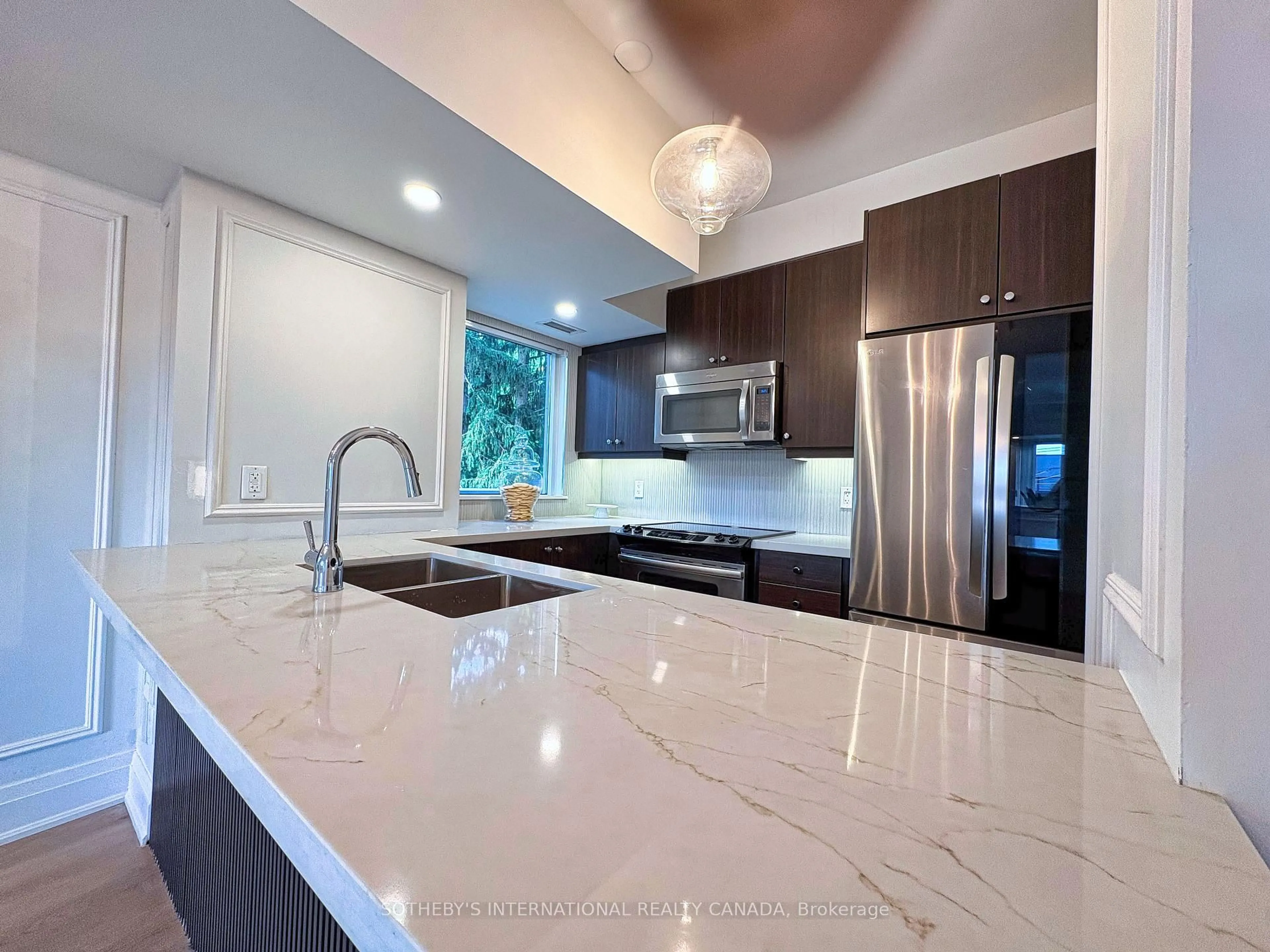 Contemporary kitchen, ceramic/tile floor for 8302 Islington Ave #302, Vaughan Ontario L4L 0E6